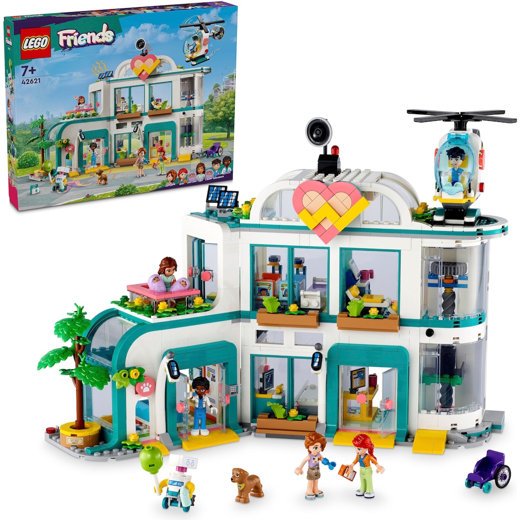 LEGO® Konstruktionsspielsteine »Heartlake City Krankenhaus (42621), LEGO Friends«, (1045 St.)
