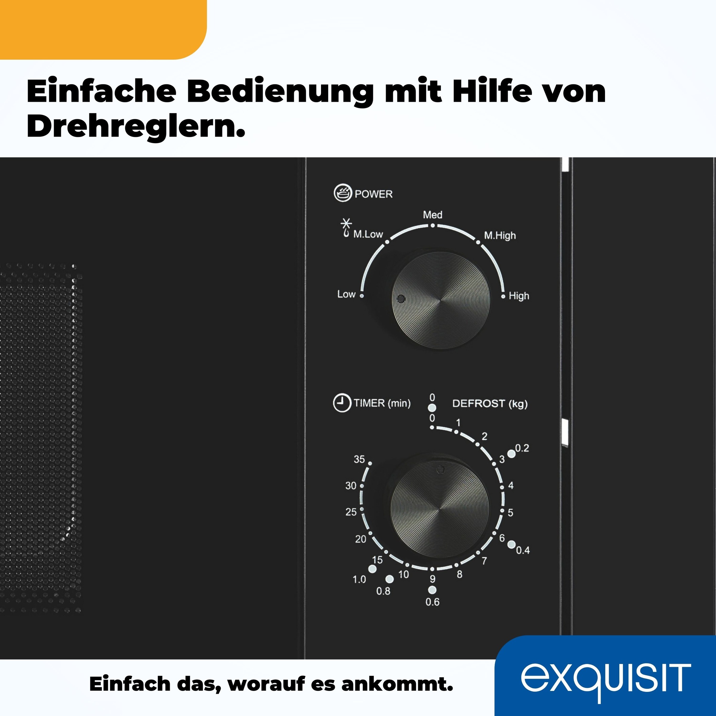 exquisit Einbau-Mikrowelle »EMW10-020«, Mikrowelle, 1300 W