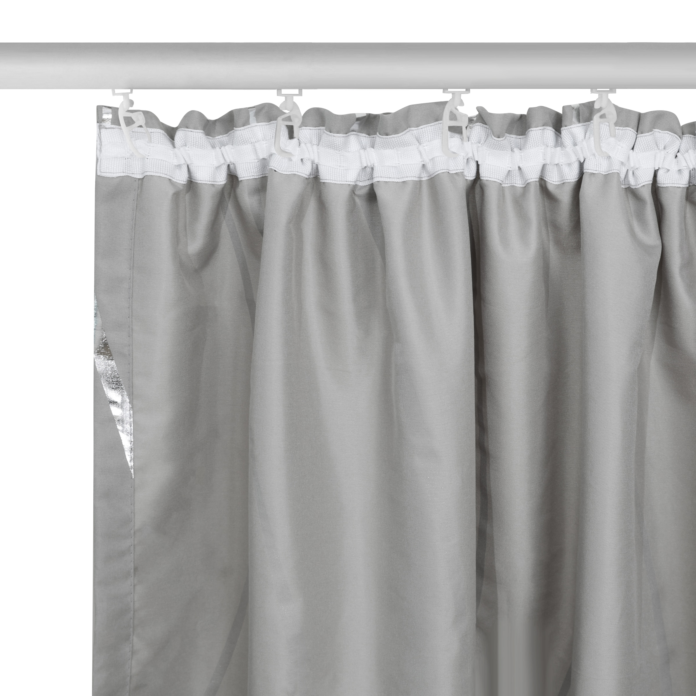 OTTO home Gardine »Quinnton« Kräuselband 2 Stk. tlg. Blickdicht, 2er‑Set. Metallic‑Akzenten, Kräuselband
