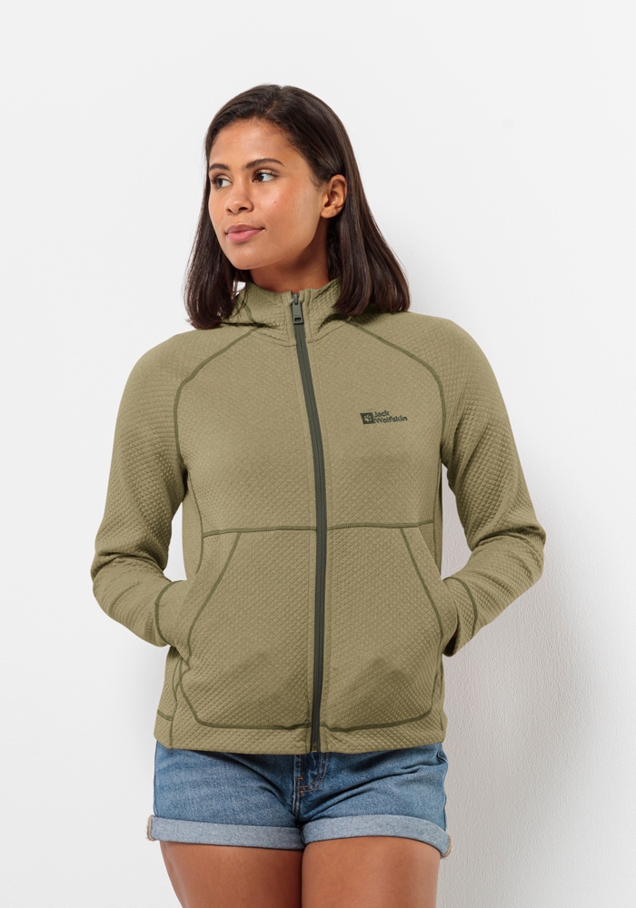 Jack Wolfskin Kapuzenfleecejacke »FERNWEH HOODED JKT W«, mit Kapuze