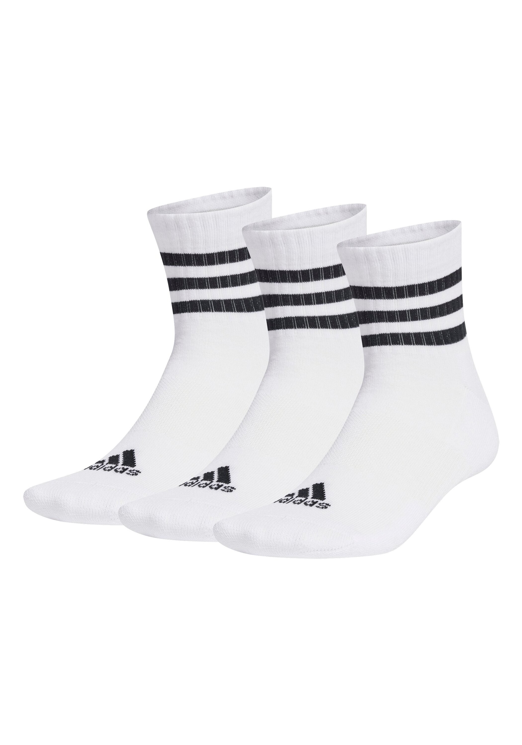 adidas Originals Kurzsocken »Socken 3-Stripes Cushioned Sportswear Mid-Cut Socks 3er Pack«