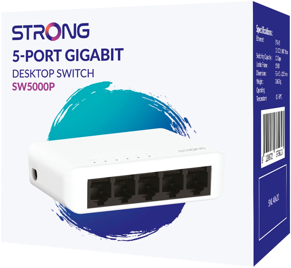 Strong Netzwerk-Switch »5-Port Gigabit Switch 10/100/1000 Mbit/s«