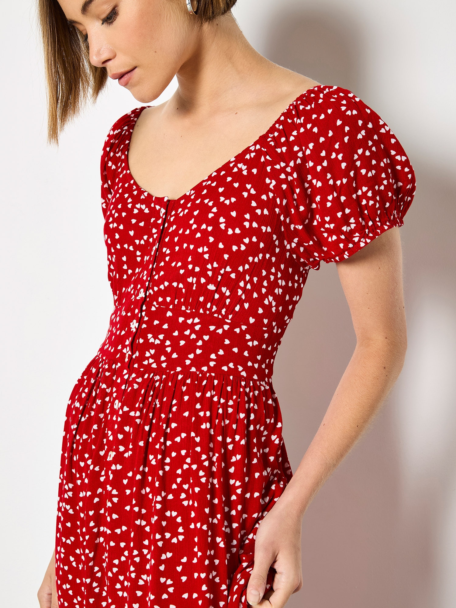 Apricot Midikleid »Midikleid« mit Herzprint