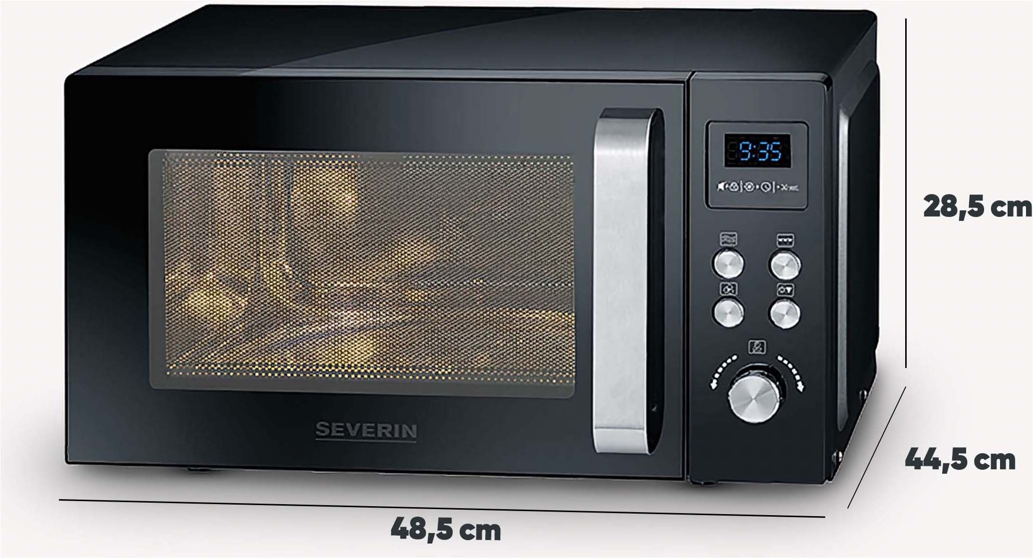 Severin Mikrowelle »MW 7752« Grill und Heißluft 1950 W