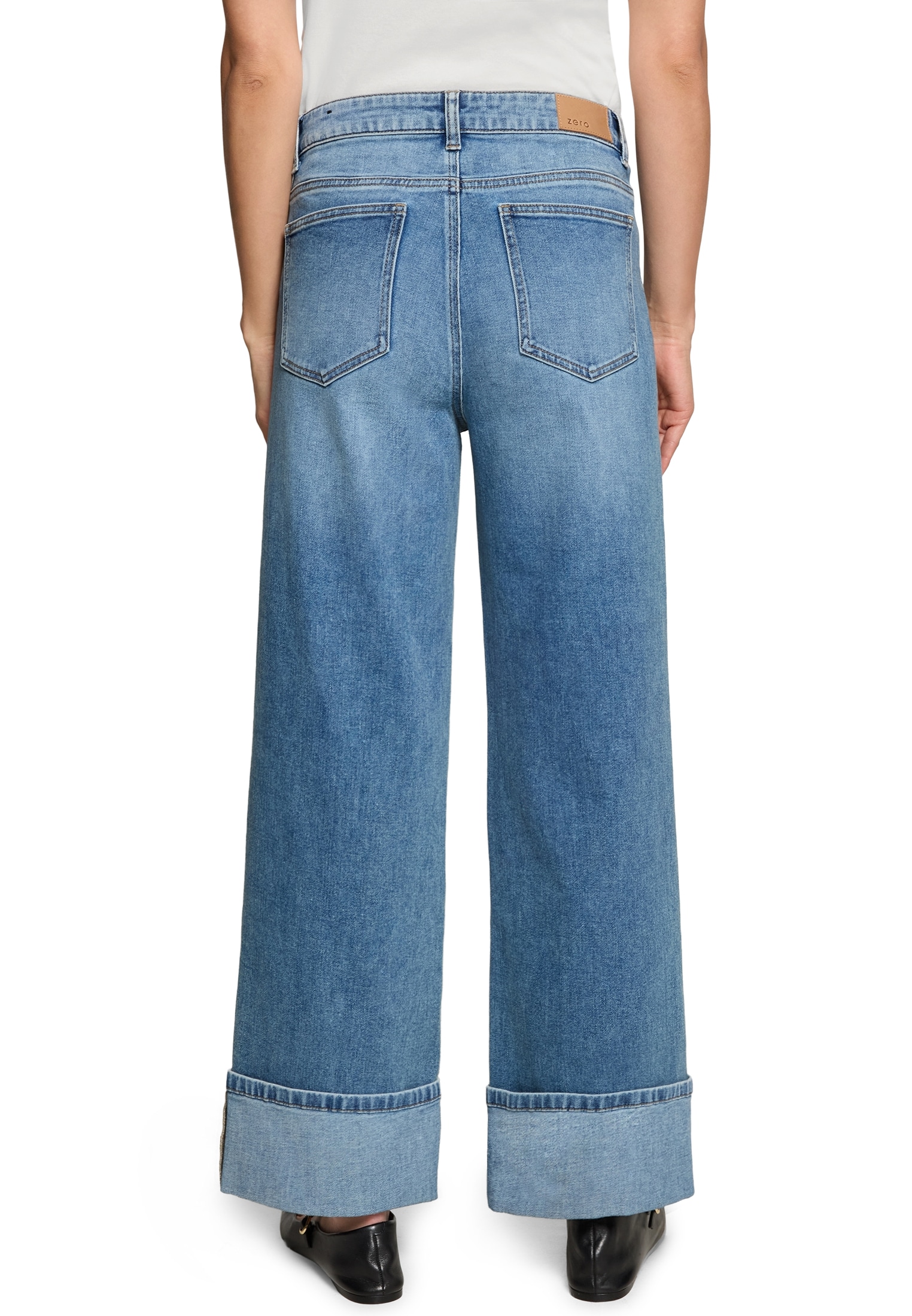 Zero Culotte »Used Look-Jeans mit Biesen Style Witney«