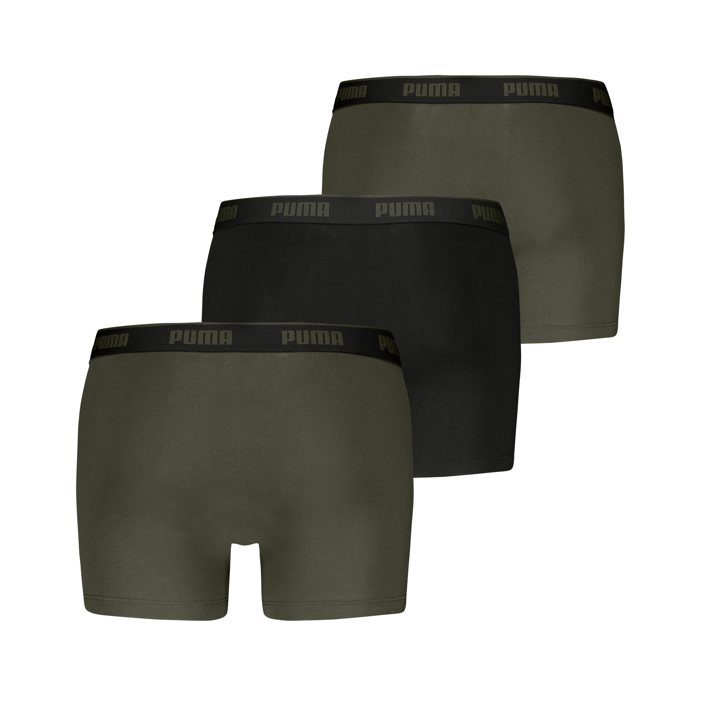 PUMA Boxershorts »PUMA MEN EVERYDAY BASIC BOXERS 3P«, (3er Pack), Komfortabler elastischer Logobund