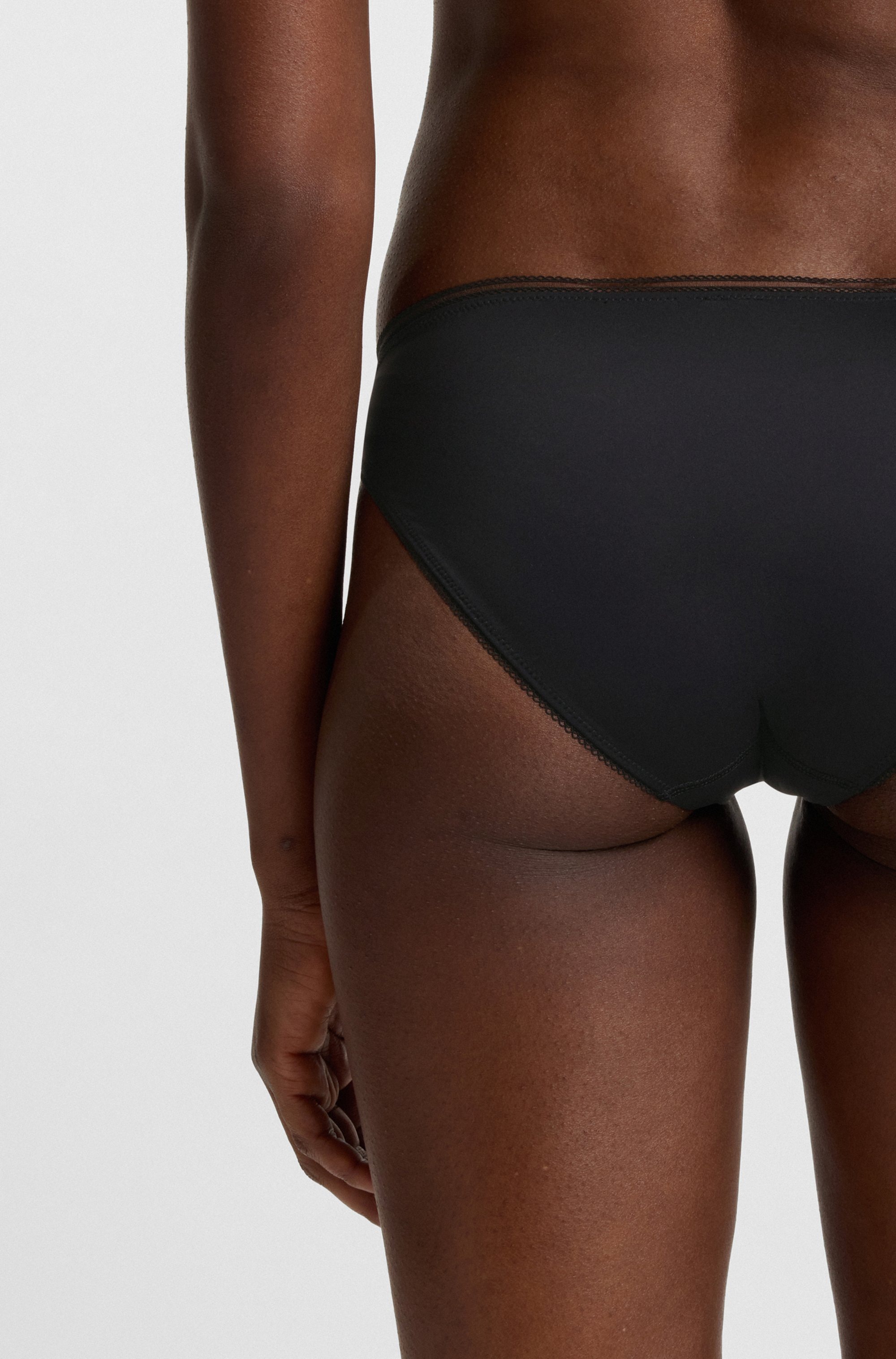 BOSS Slip »BRIEF B.PURE«, mit Spitzeneinsatz