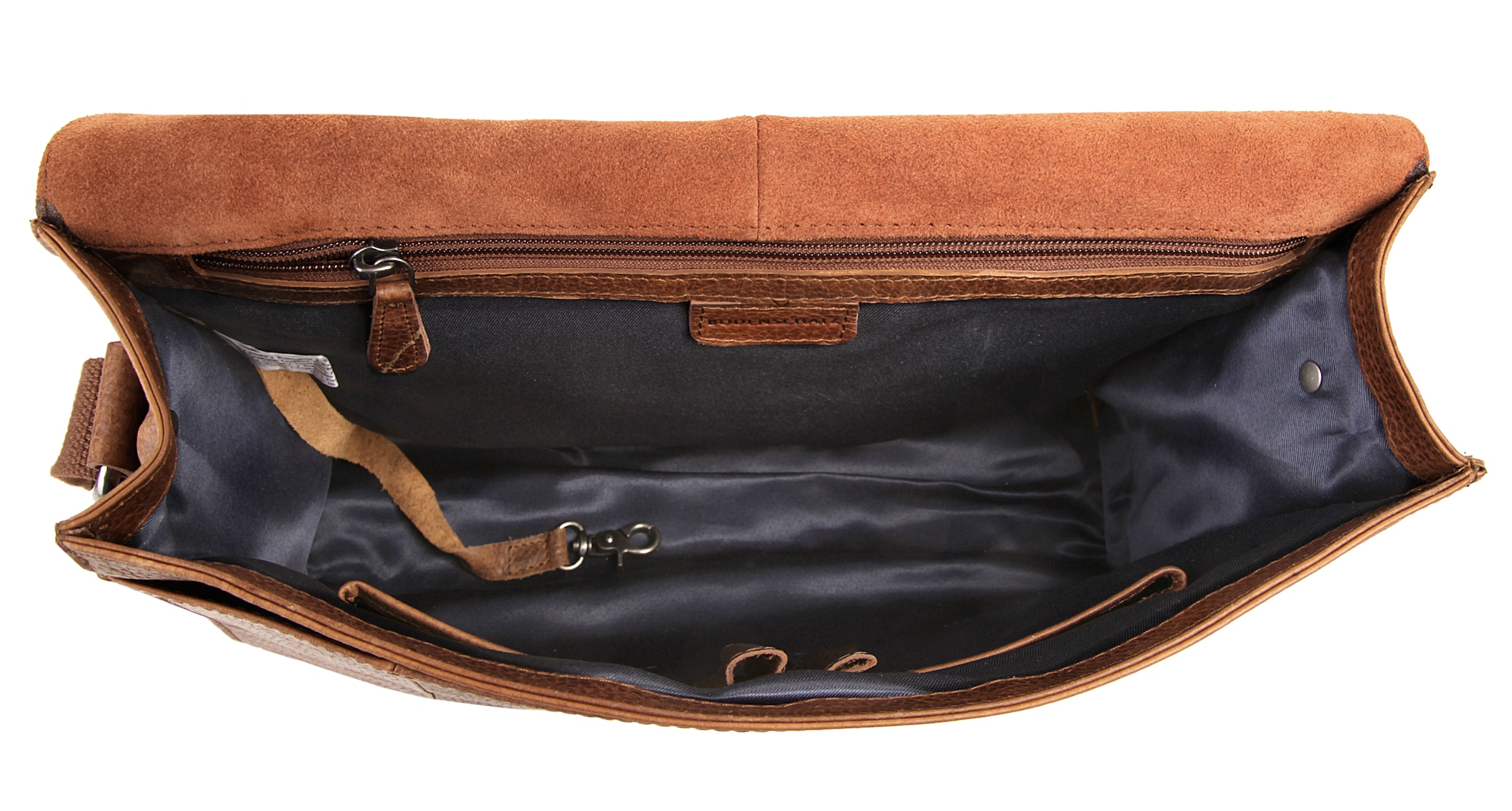 BODENSCHATZ Messenger Bag, echt Leder