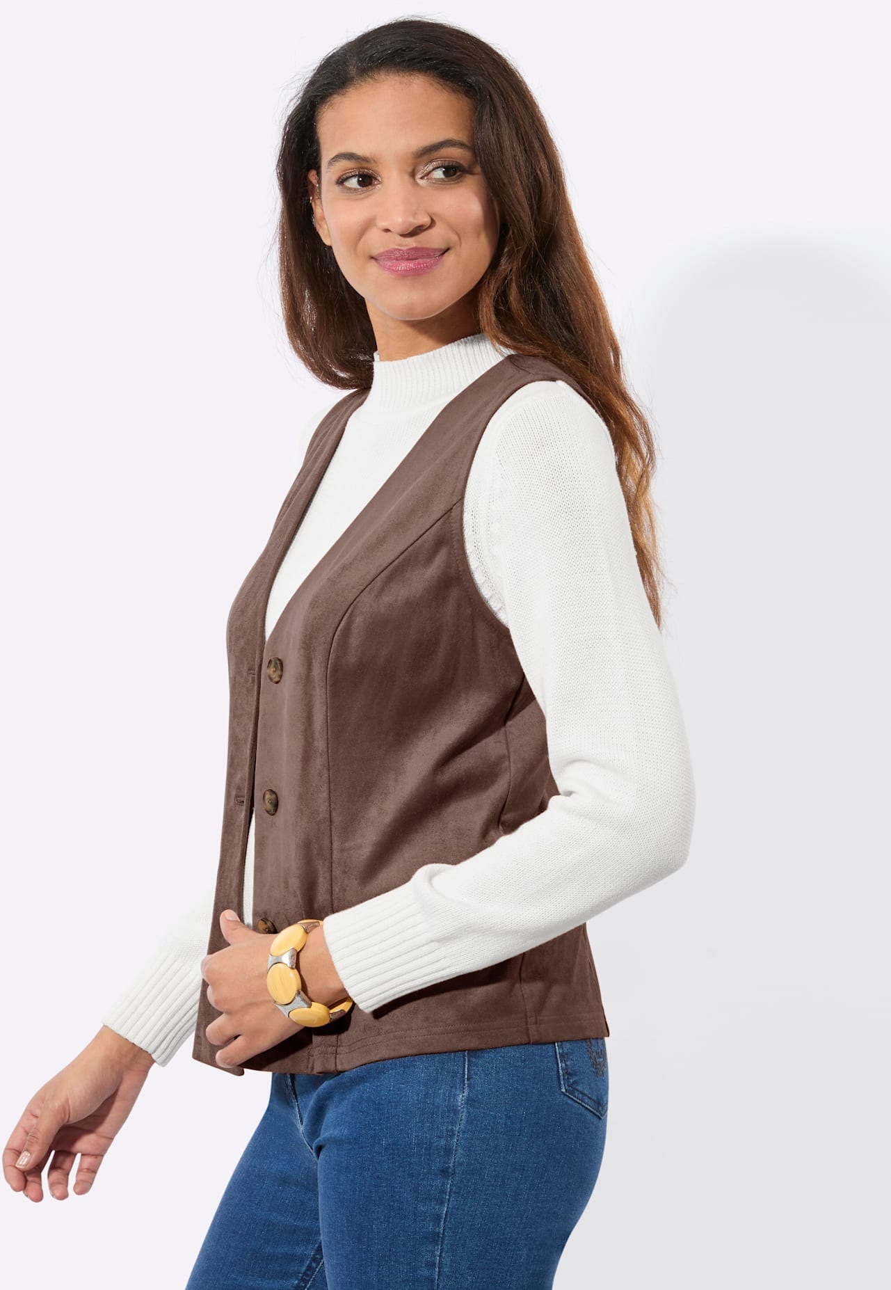 Casual Looks Lederimitatweste