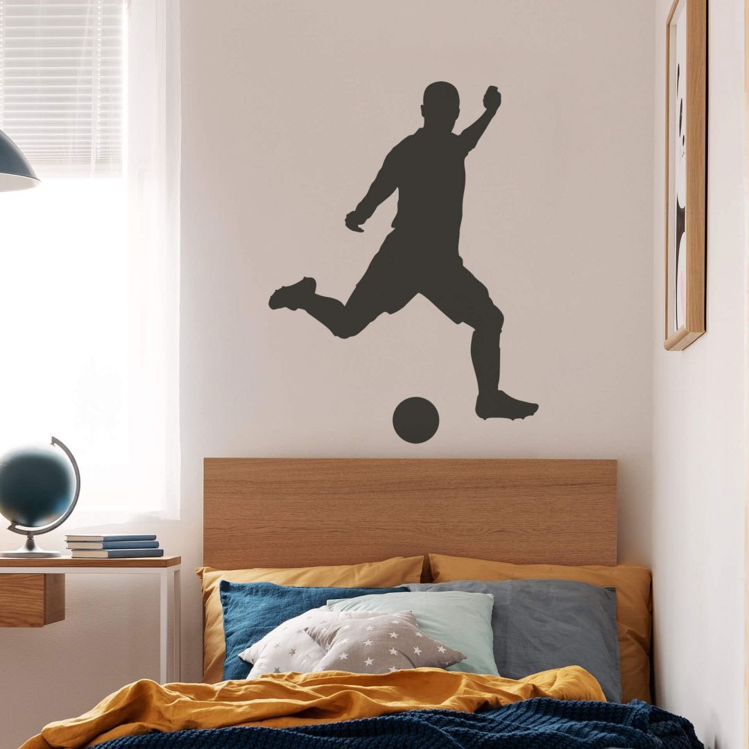 Wall-Art Wandtattoo »Fußball Wandaufkleber Fußballer«, (1 St.), selbstklebend, entfernbar