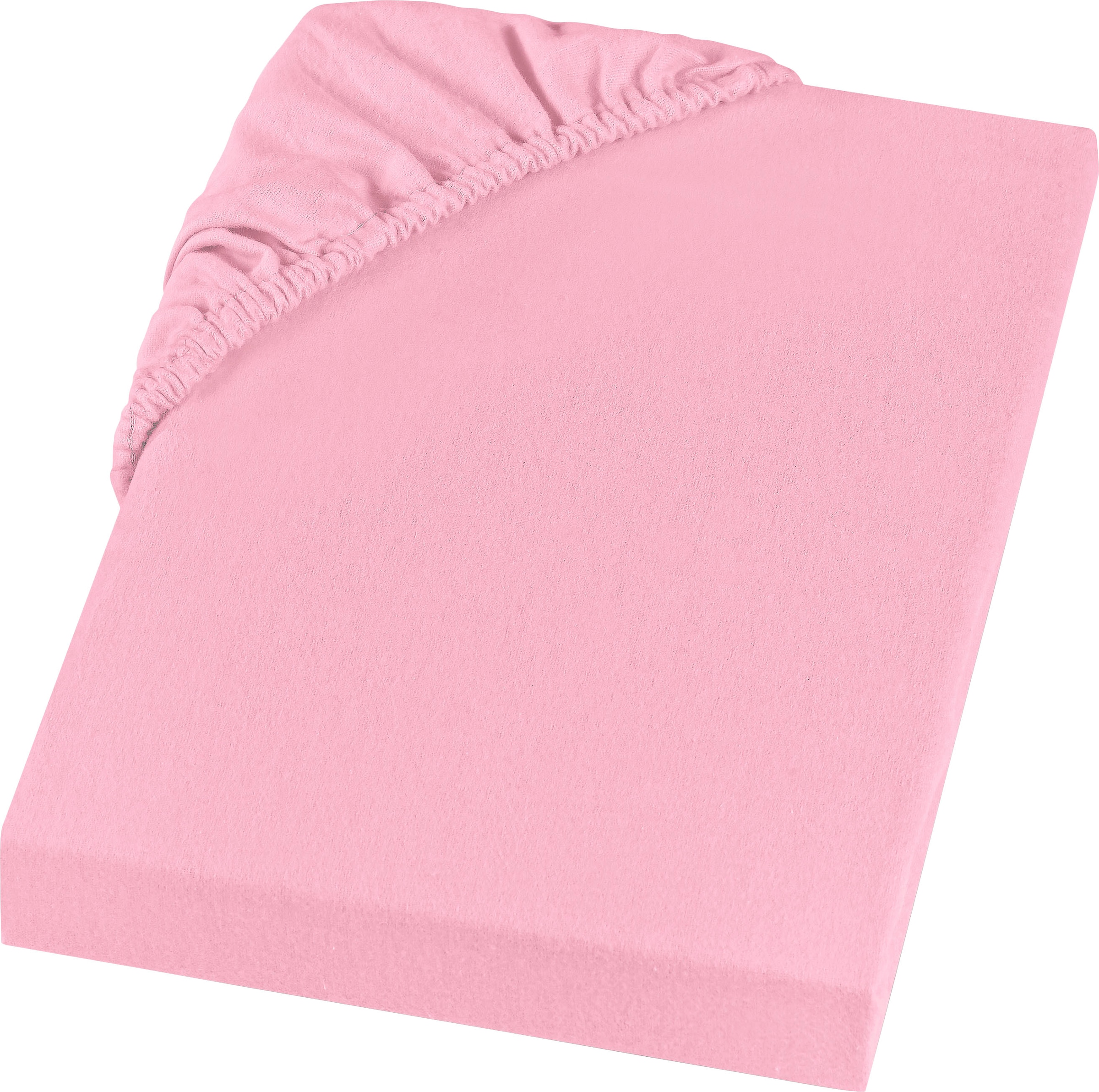 Setex Spannbettlaken »REFIBRA Feinbiber« aus bis zu 60% recycelten Fasern in rosa, Größe 140x200 23 25 27 28