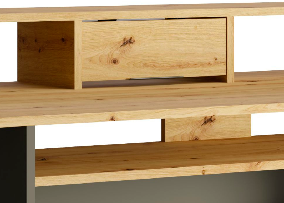 INOSIGN Schreibtisch »Peoria«, Gamingtisch mit Schublade und Monitoraufsatz, Breiten 160 x 70 cm