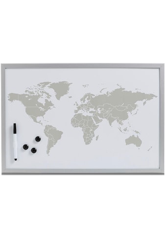 Magnettafel »World«, Memoboard, Motiv Weltkarte