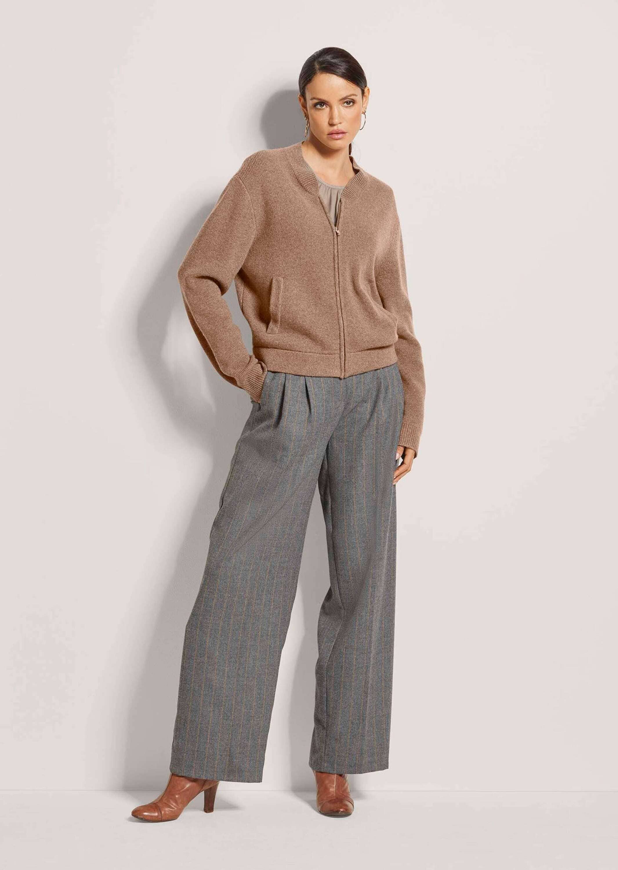 MADELEINE Strickjacke »Blouson Sportiver Strick-Blouson mit Reißverschluss« Strickblouson