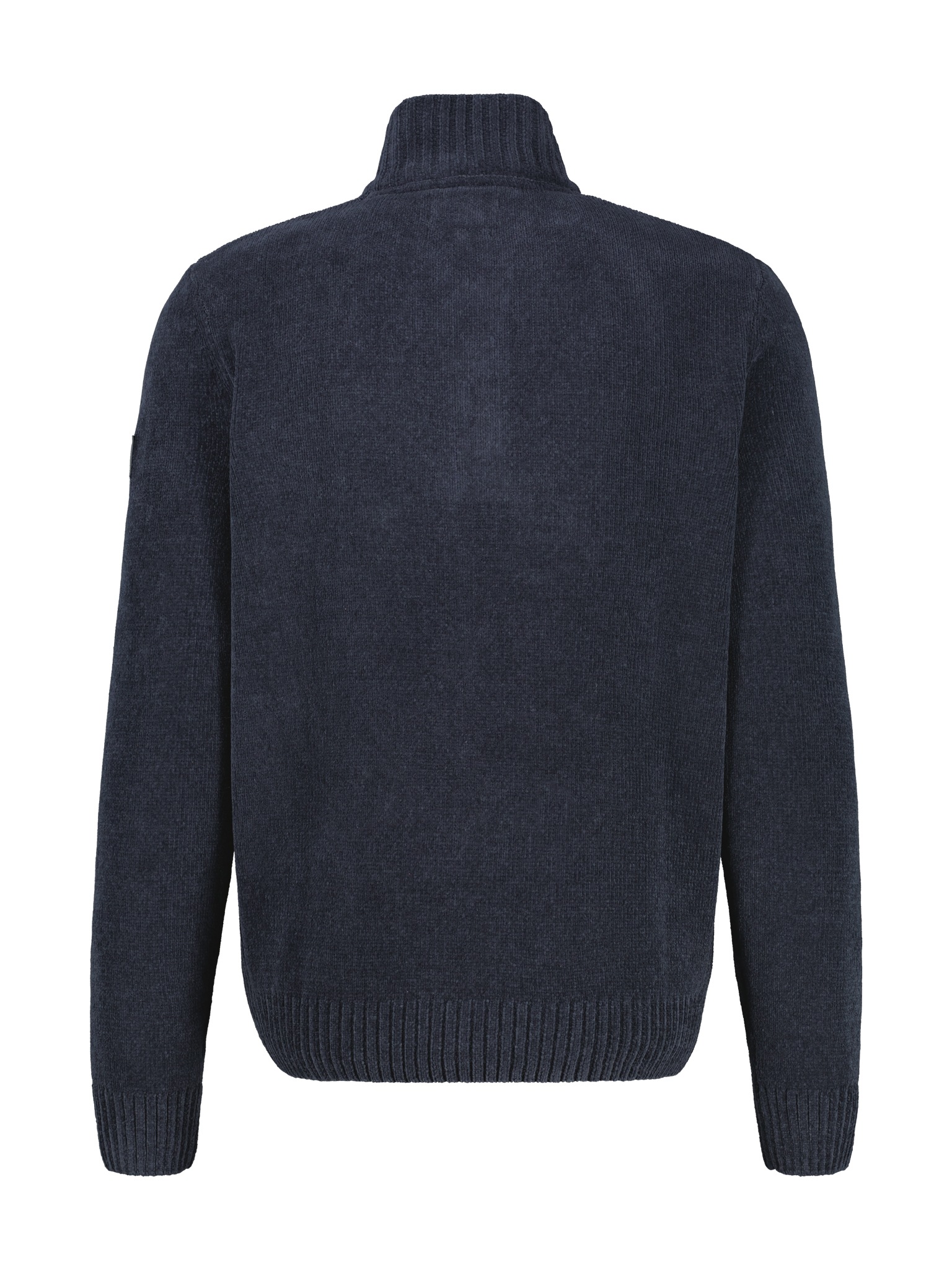 LERROS Strickpullover Chenille-Pullover mit Troyer