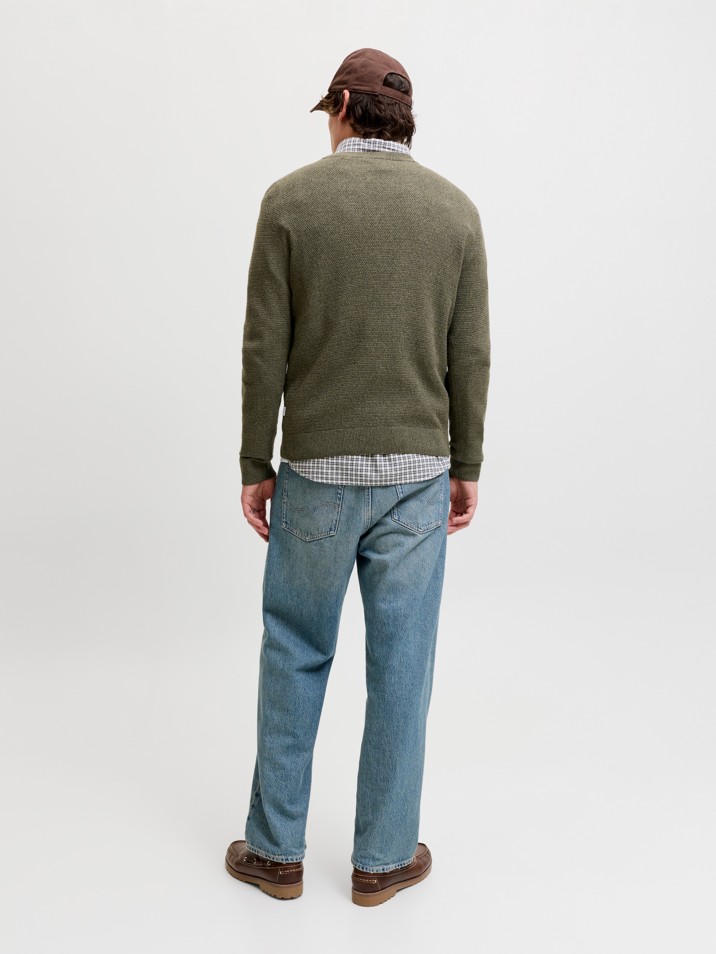 Jack & Jones Strickpullover »JJERYDER KNIT CREW NECK NOOS« Baumwolle, regular fit