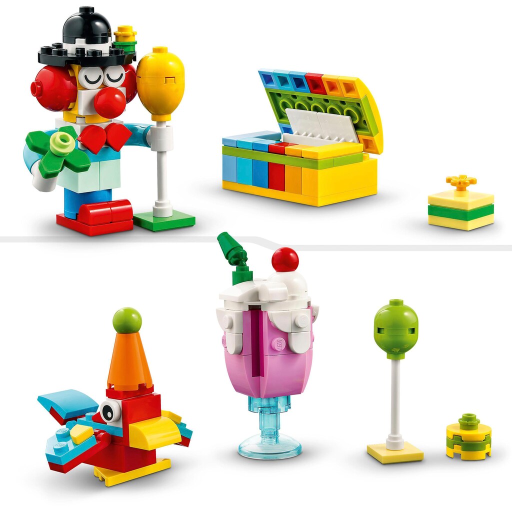 LEGO® Konstruktionsspielsteine »Party Kreativ-Bauset (11029), LEGO® Classic«, (900 St.)