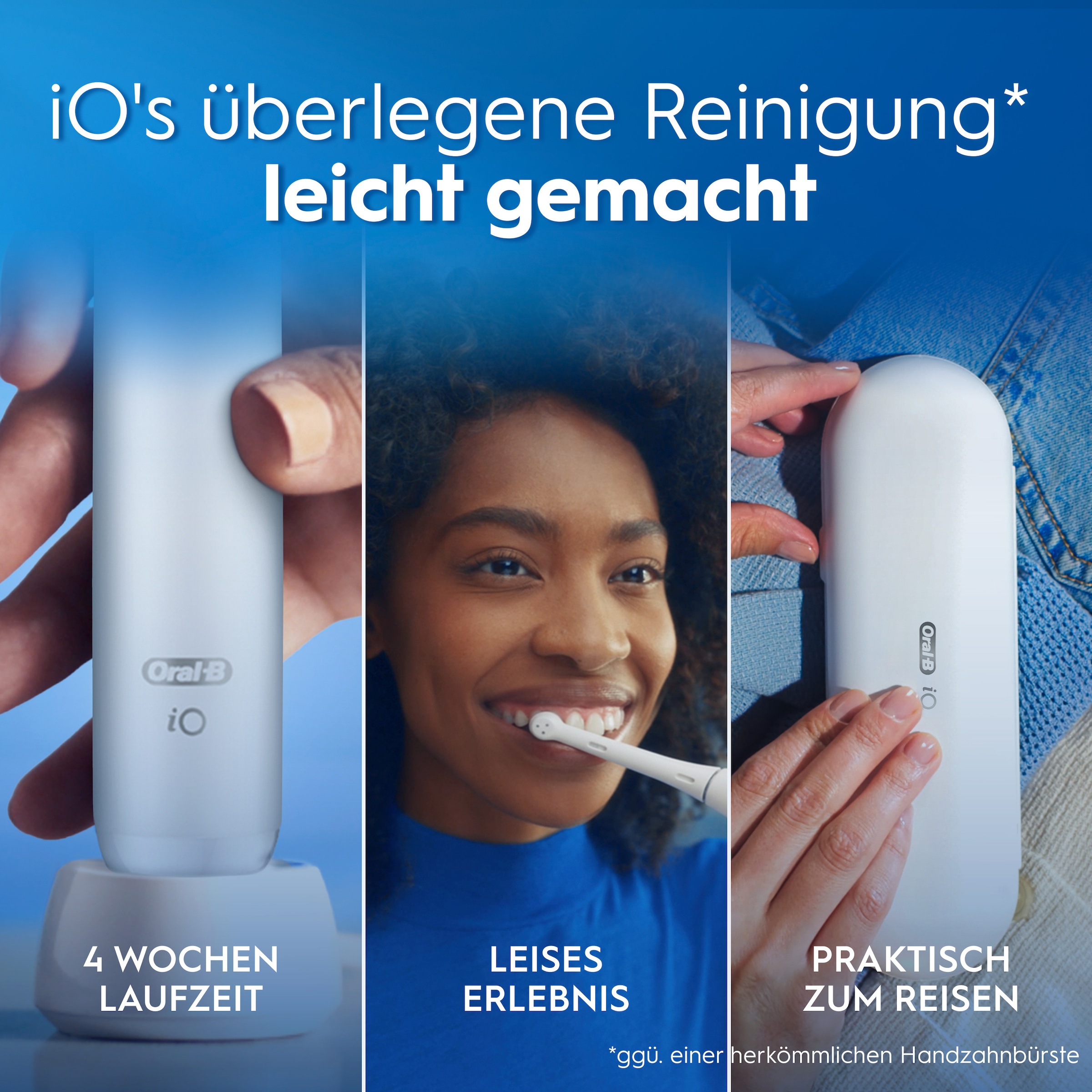 Oral-B Elektrische Zahnbürste »iO Series 2« 1 Stk. Aufsteckbürsten für die ultimative Reinigung