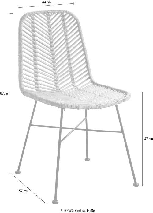 SIT Rattanstuhl »Rattan Vintage«, (Set), 2 St., Shabby Chic, Vintage