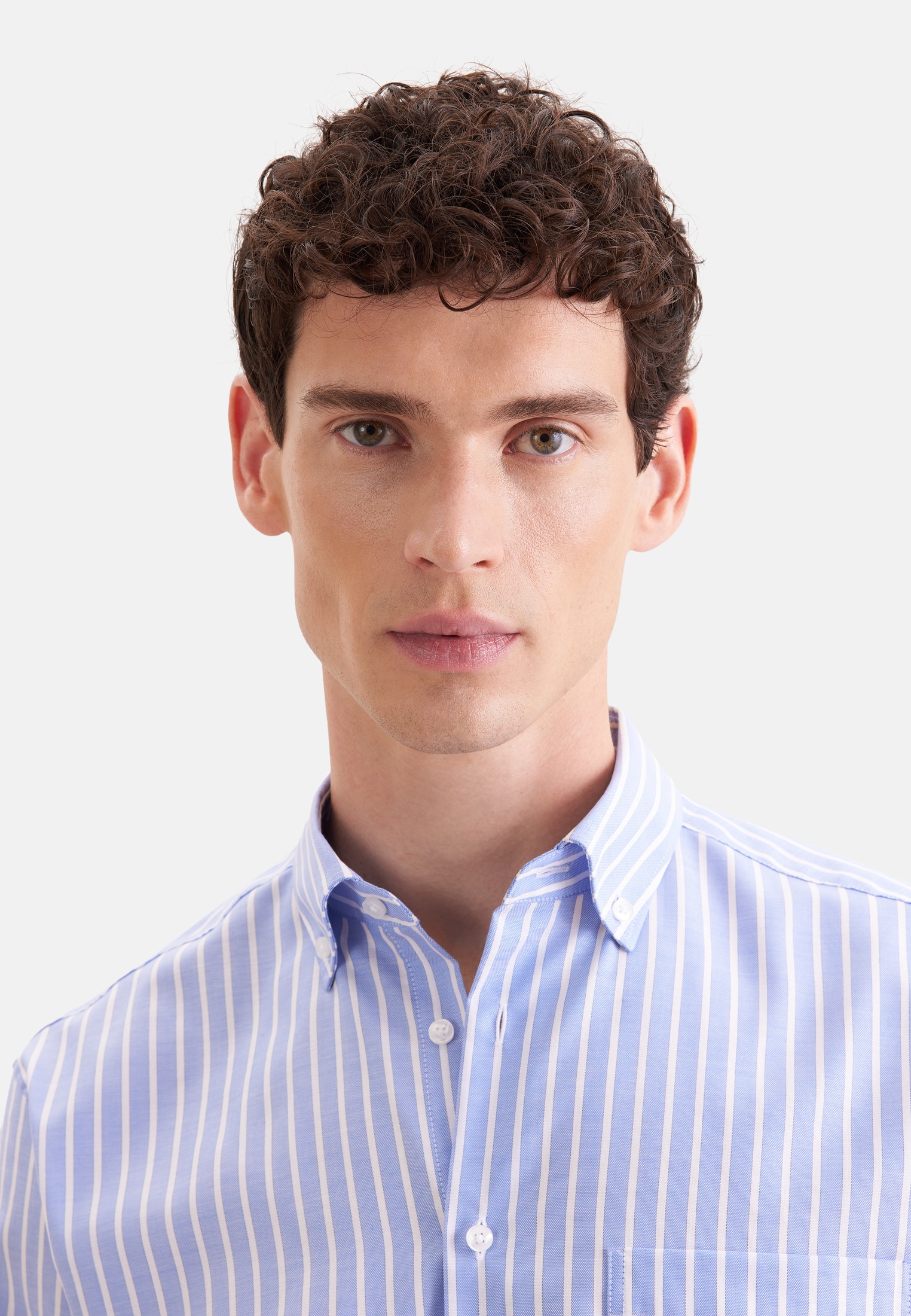 seidensticker Businesshemd »Schwarze Rose« Regular 1/1 Button-Down-Kragen Gestreift