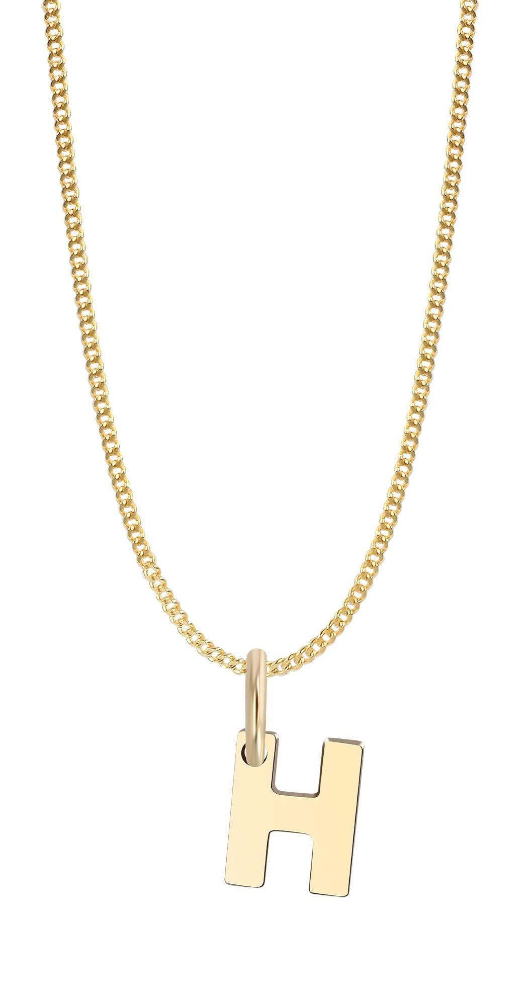 Adelia´s Buchstabenanhänger »Unisex Anhänger ¿ Buchstabe N Buchstabenanhänger aus 375 Gold«