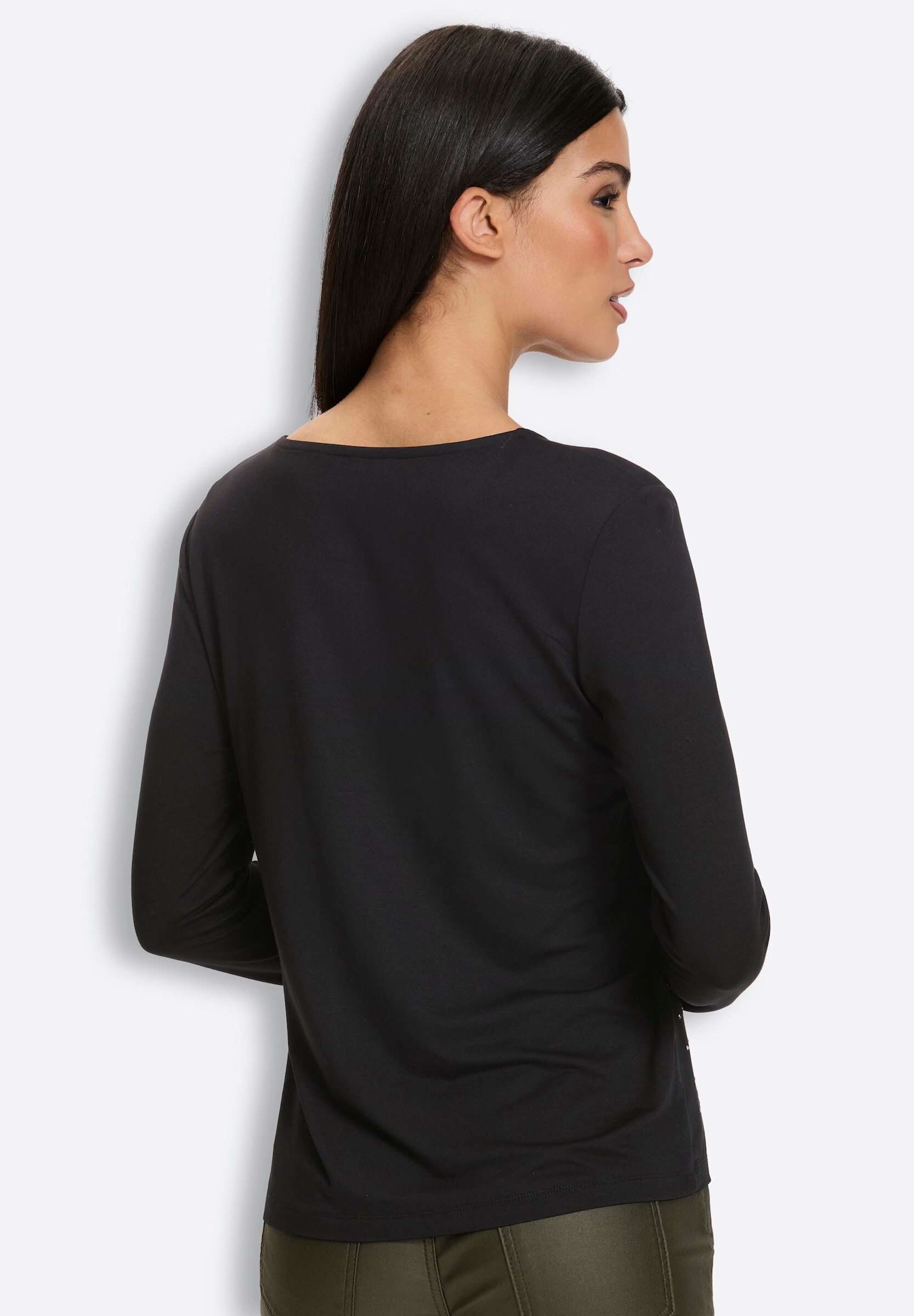 heine T-Shirt »Langarm-Shirt Rundhalsshirt«