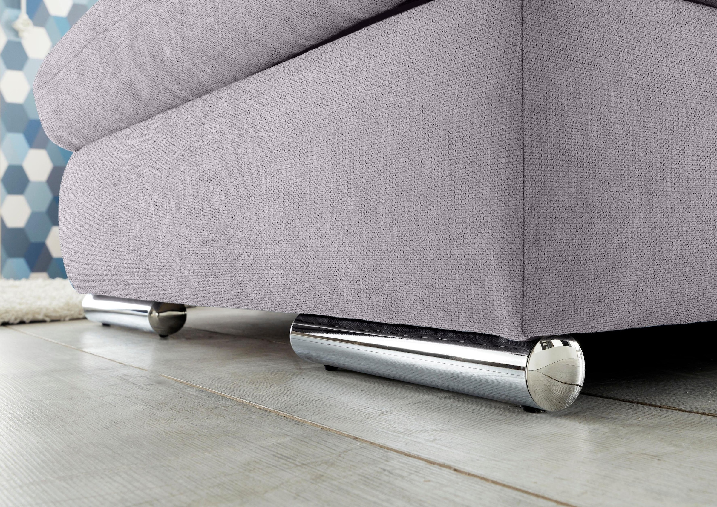 set one by Musterring Ecksofa »SO 4100 mit komfortablen Federkern und Kopfteilverstellung,« wahlweise mit Bettfunktion und Sitztiefenverstellung, L-Form