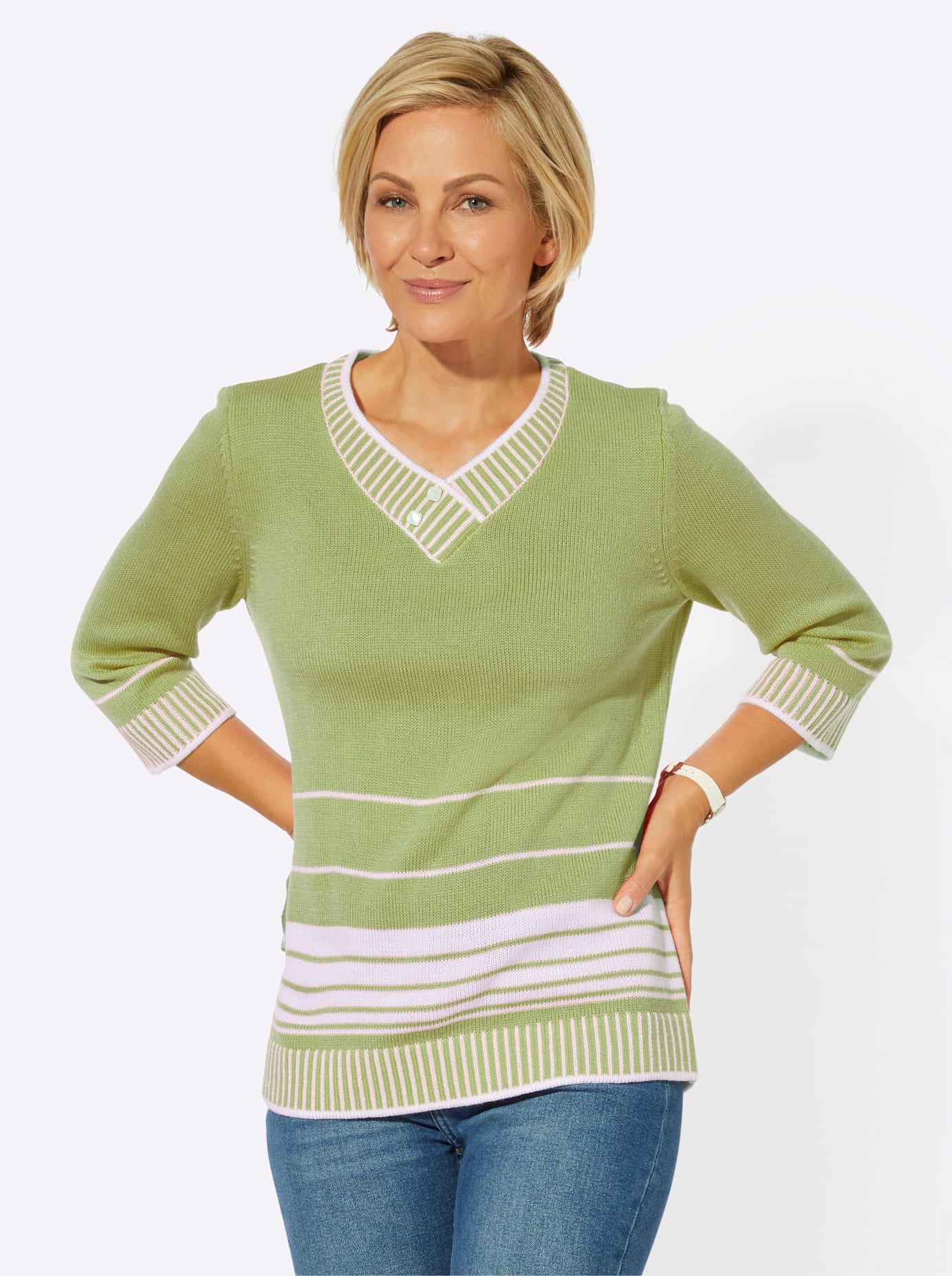 Classic Basics 3/4 Arm-Pullover »Pullover«