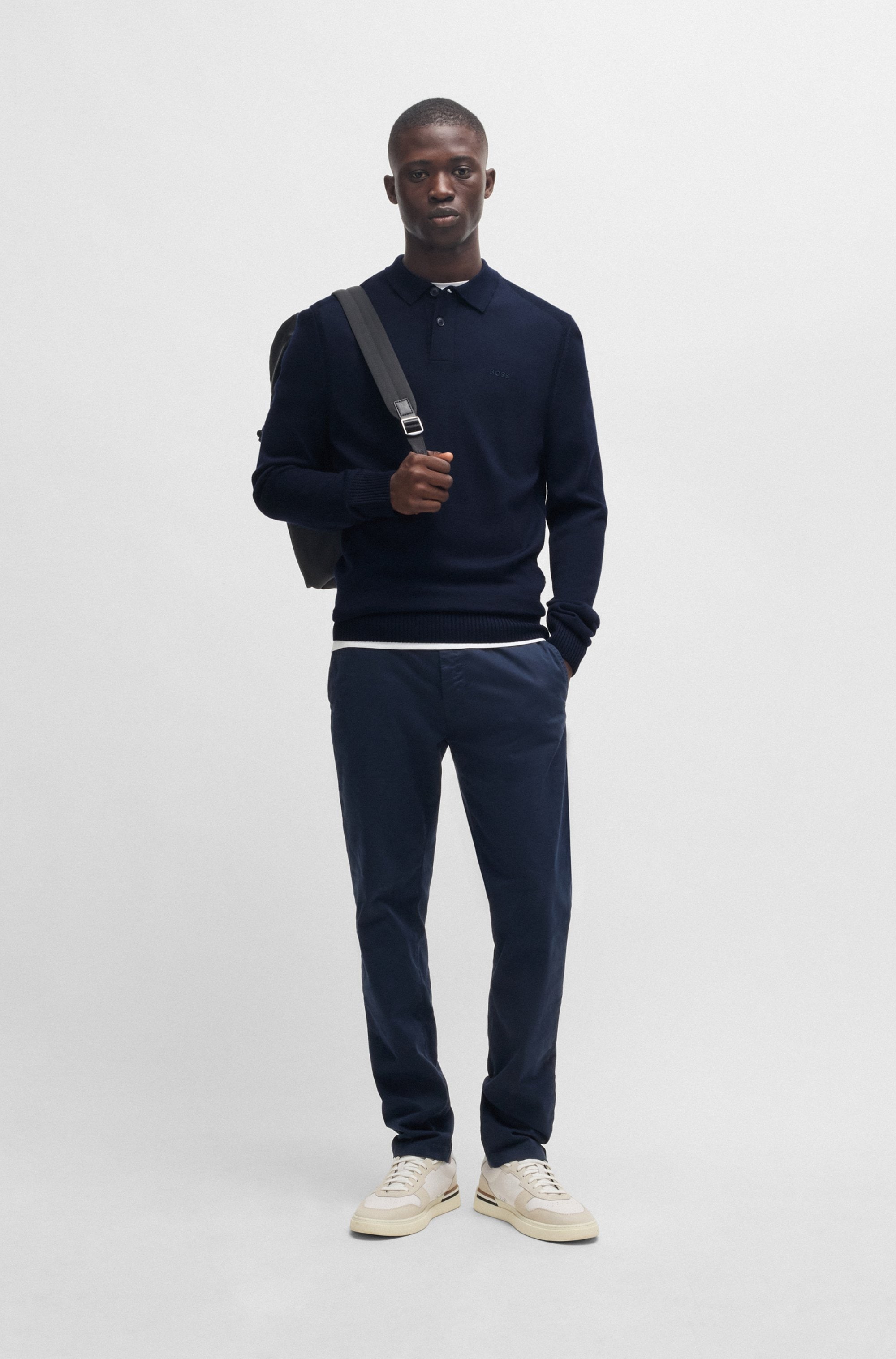 BOSS ORANGE Strickpullover »Avac«, mit Rundhalsausschnitt