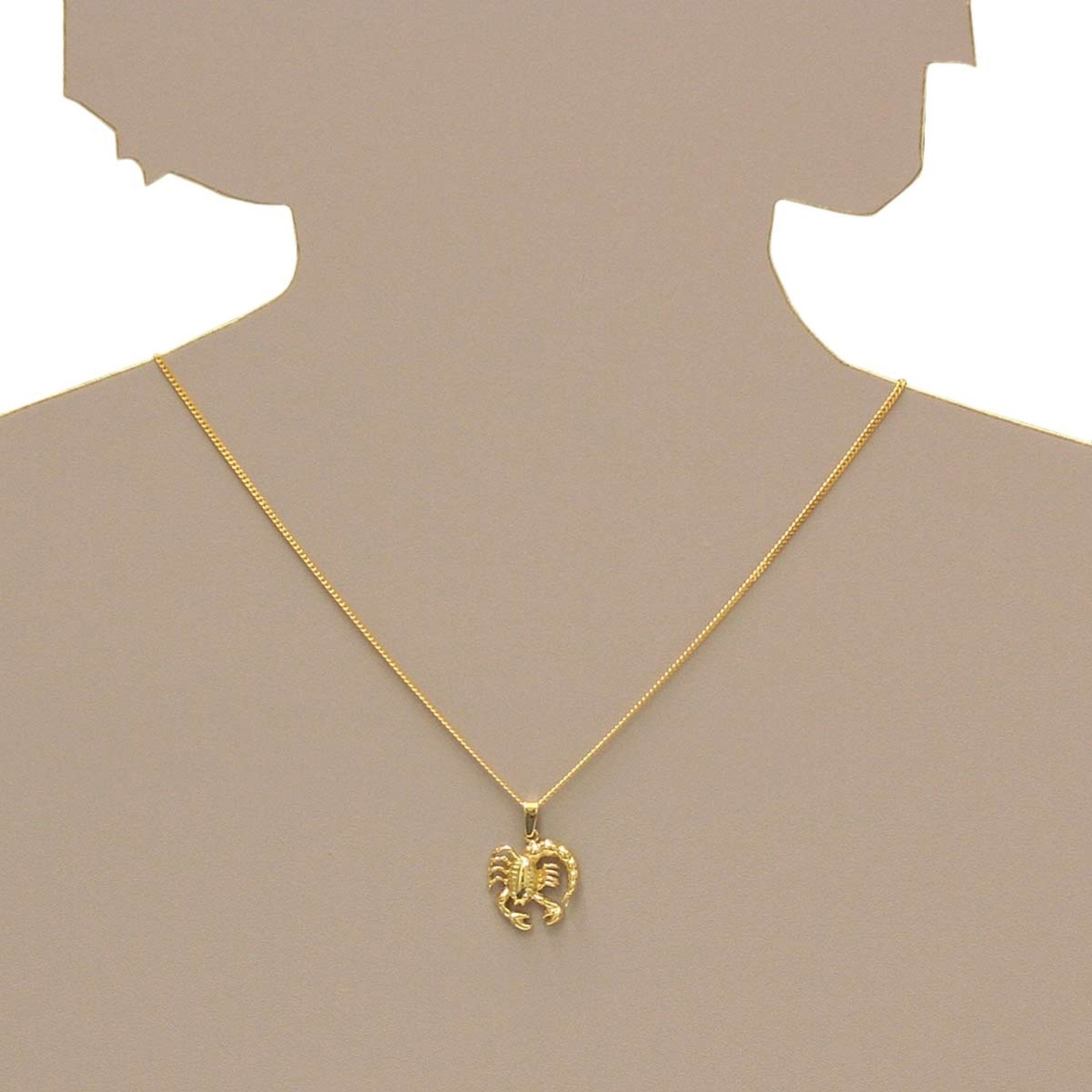OSTSEE-SCHMUCK Kettenanhänger »- Tierkreiszeichen Skorpion - Gold 333/000 -,«