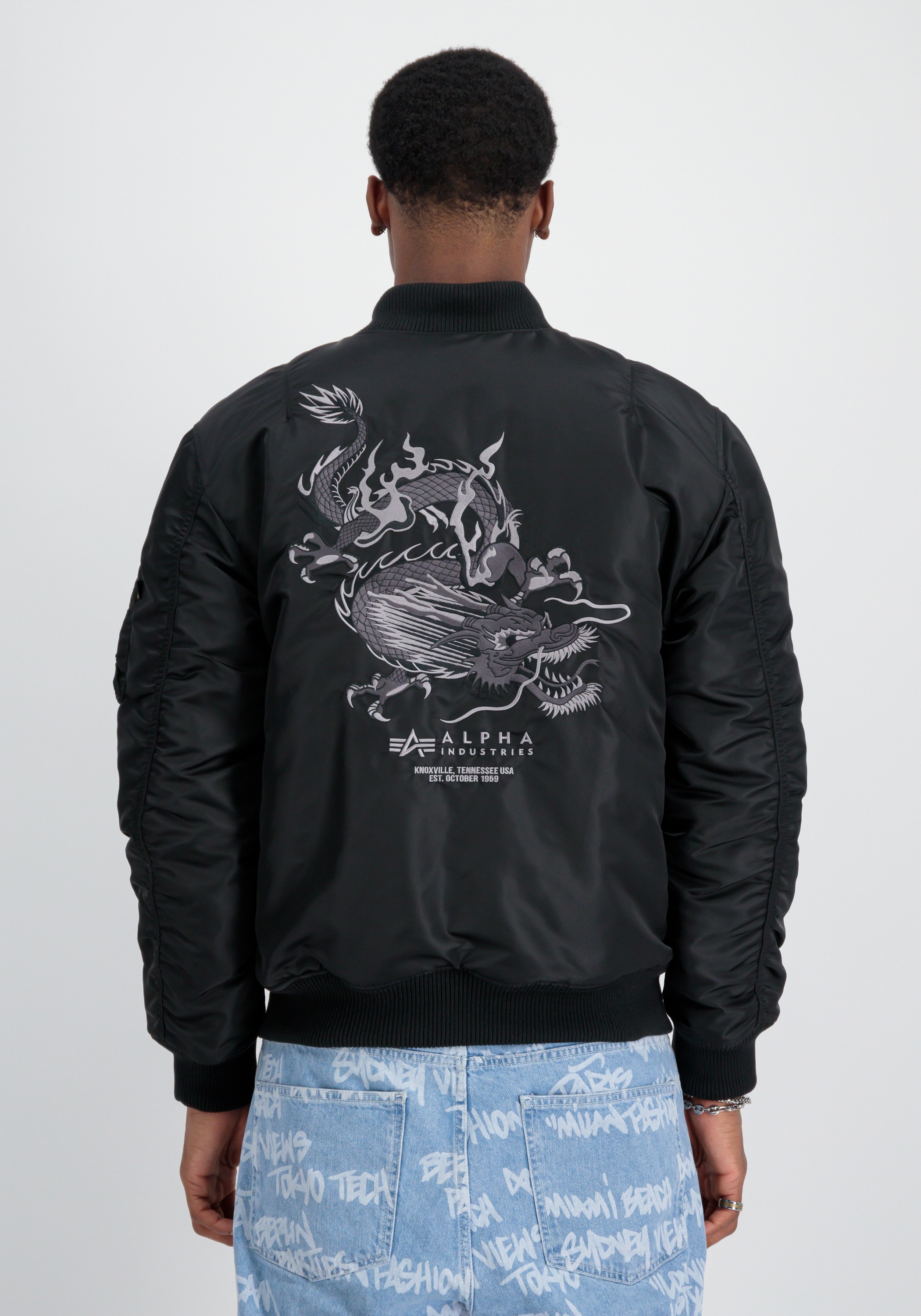 Alpha Industries Bomberjacke »Alpha Industries Men - Bomber Jackets MA-1 Dragon Embroidery«