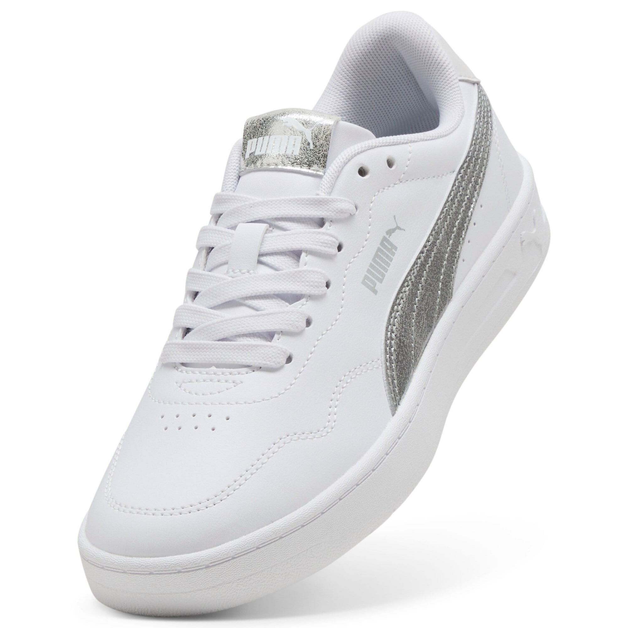 PUMA Sneaker »COURT LALLY METALLIC WHISPER«  atmungsaktives Innenmaterial aus Textil, Obermaterial aus Synthetik