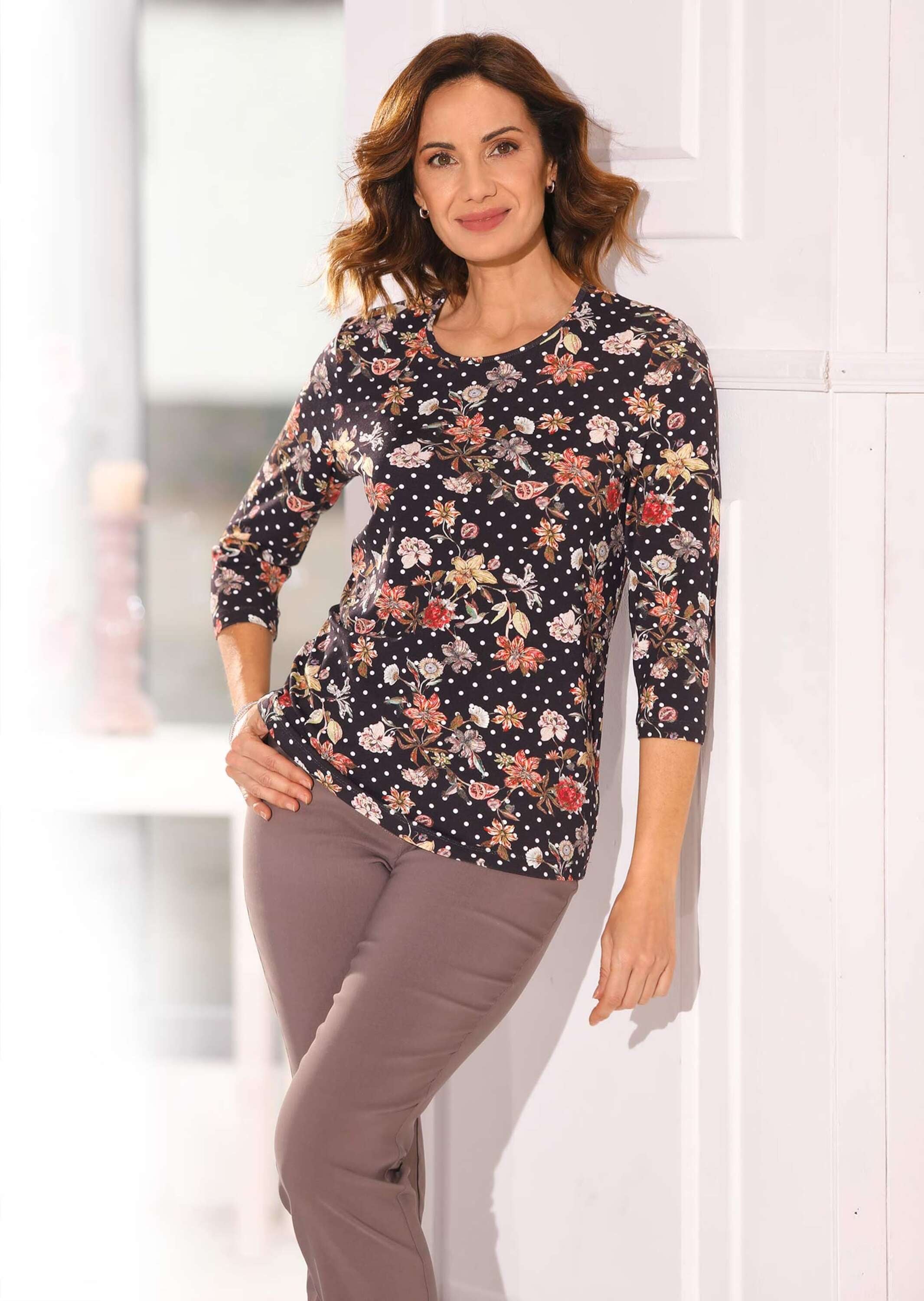 GOLDNER Print-Shirt »Kurzgröße Bequemes Druckshirt im Mustermix« Jedes Teil ein Unikat