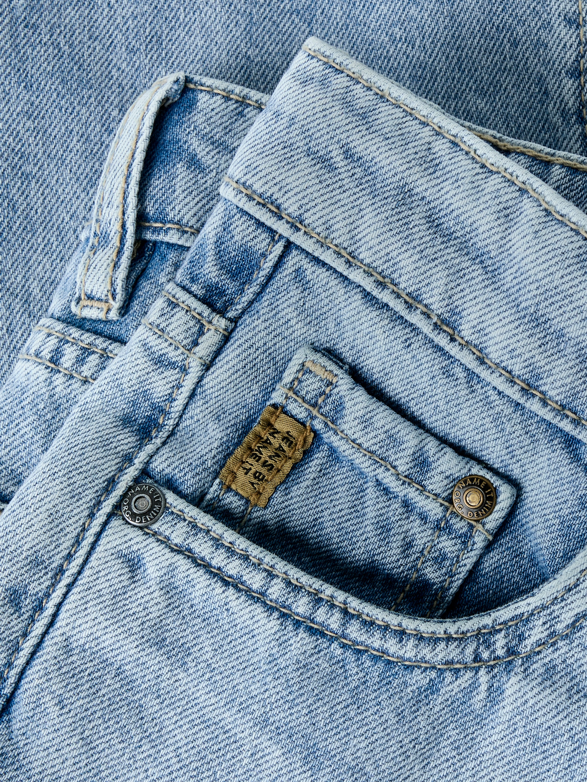 Name It Straight-Jeans »NKMRYAN – Jeans mit geradem Bein, strapazierfähig« unifarben, casual, straight fit, Denim/Jeans