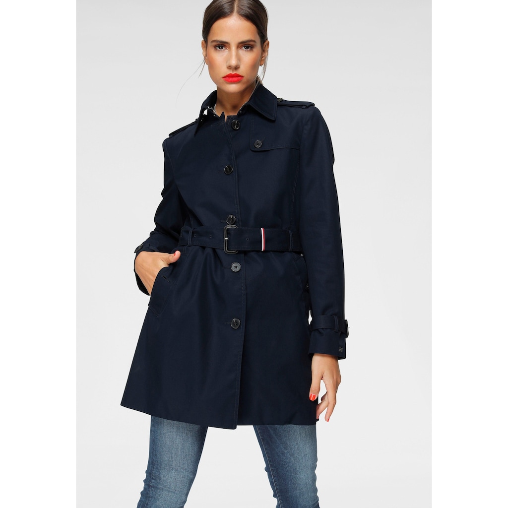 Tommy Hilfiger Langjacke »HERITAGE SINGLE BREASTED TRENCH«