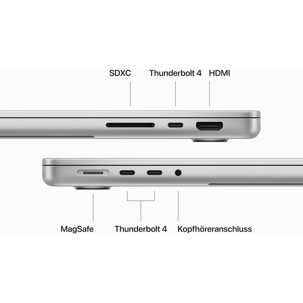Apple Notebook »MacBook Pro 14''«, 35,97 cm, / 14,2 Zoll, Apple, M3 Pro, 14-Core GPU, 512 GB SSD