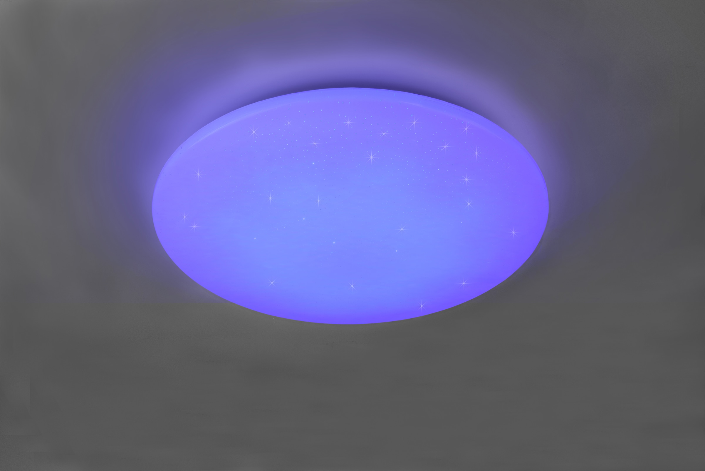 REALITY Leuchten LED Deckenleuchte »Fara« LED-Board 1 Stk. Farbwechsler WiZ Smarthome RGB Deckenlampe Ø 60cm Steuerung per App Starlight Cover