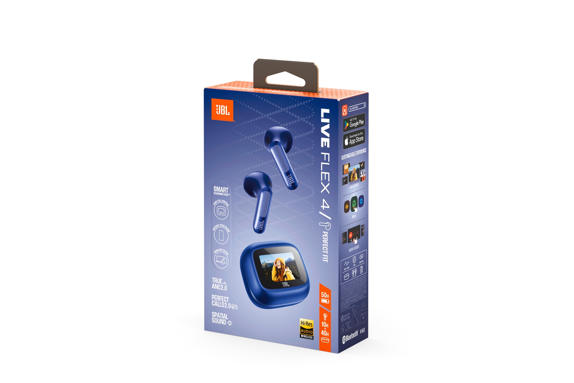 JBL wireless In-Ear-Kopfhörer »LIVE FLEX 4« A2DP Bluetooth Adaptive Noise-Cancelling | Freisprechfunktion | True Wireless Kabellose Ohrhörer mit Noise-Cancelling-Funktion