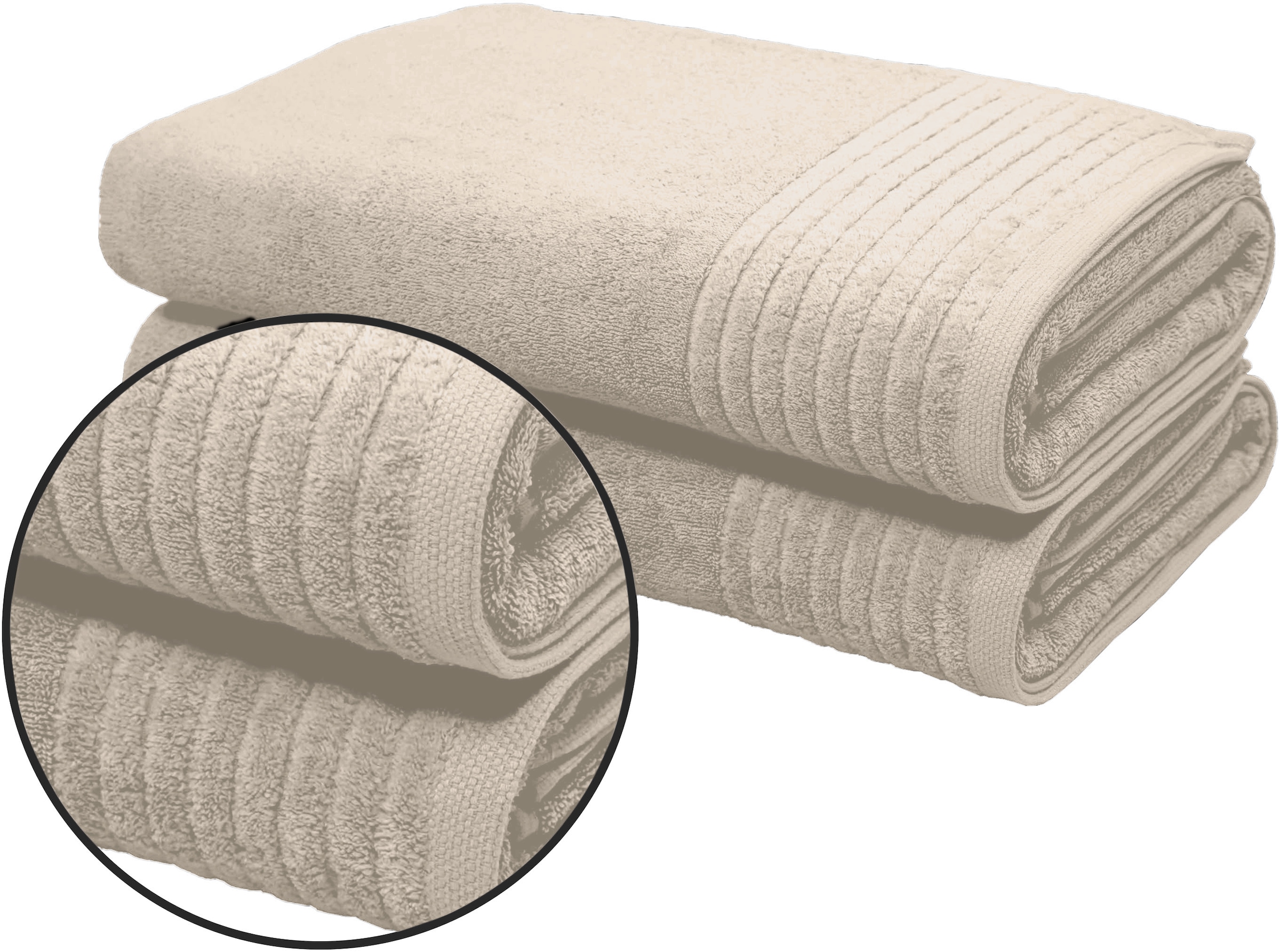 OTTO home Saunatuch »Sanremo Premium, Premium Handtücher, 600 gr/m², 80x200cm« Bordüre, einfarbig, flauschig, weich, dicke Qualität, 5 Jahre Garantie