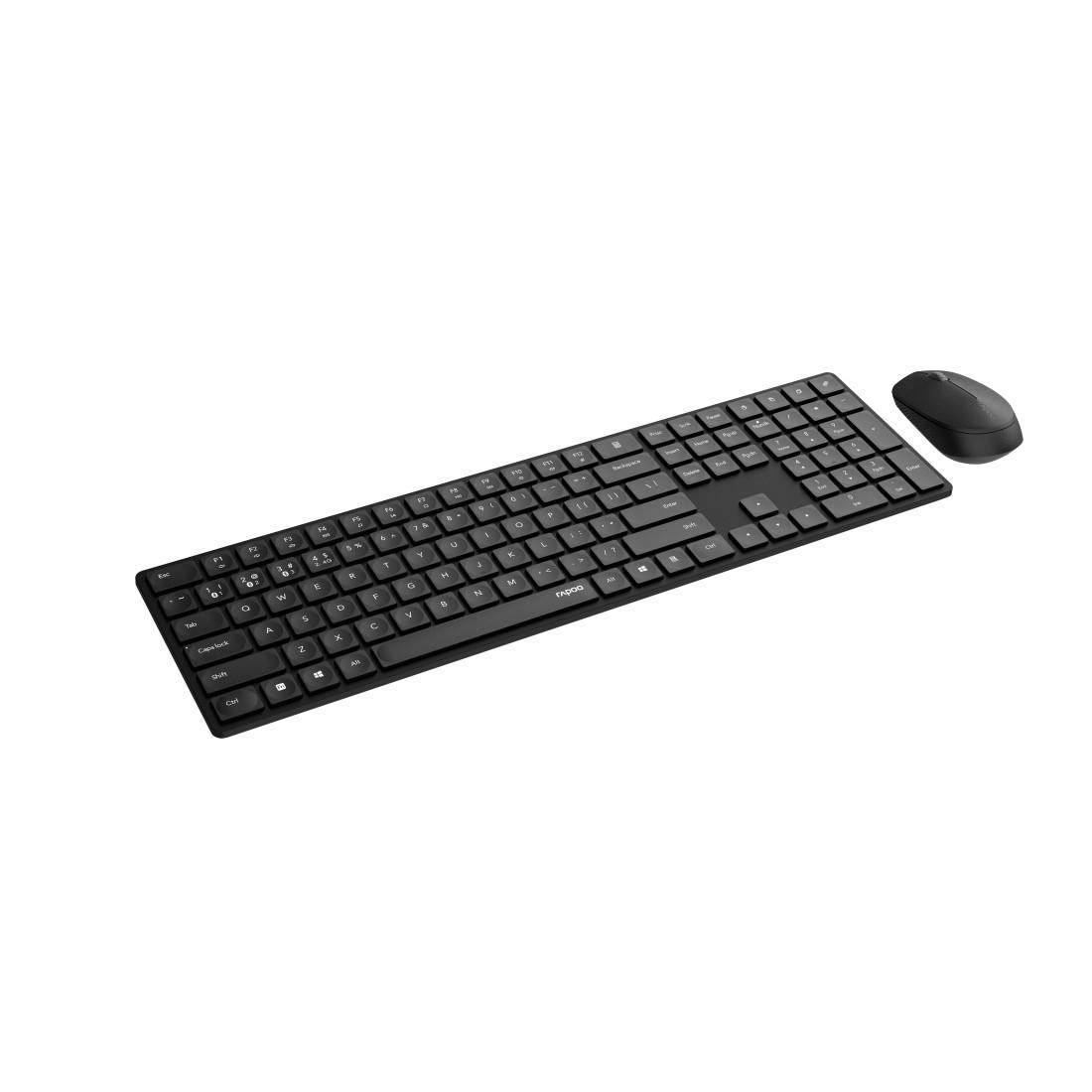 Rapoo Tastatur- und Maus-Set »8020M, Kabelloses Multi-Mode-Deskset, QWERTZ« 2.4 GHz