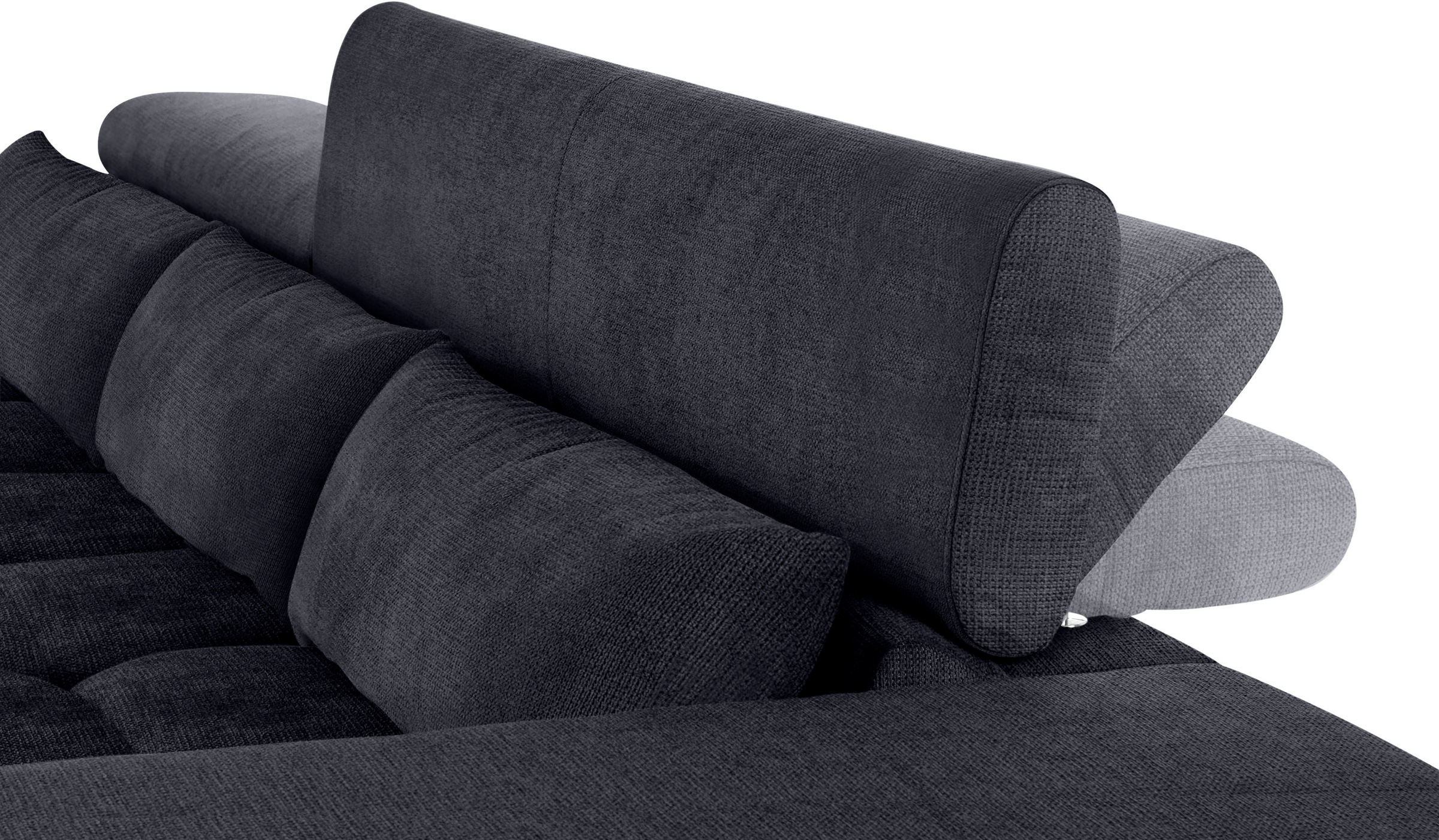 COTTA Ecksofa »Orion L-Form«, mit Kopfteilverstellung & 3 Nierenkissen