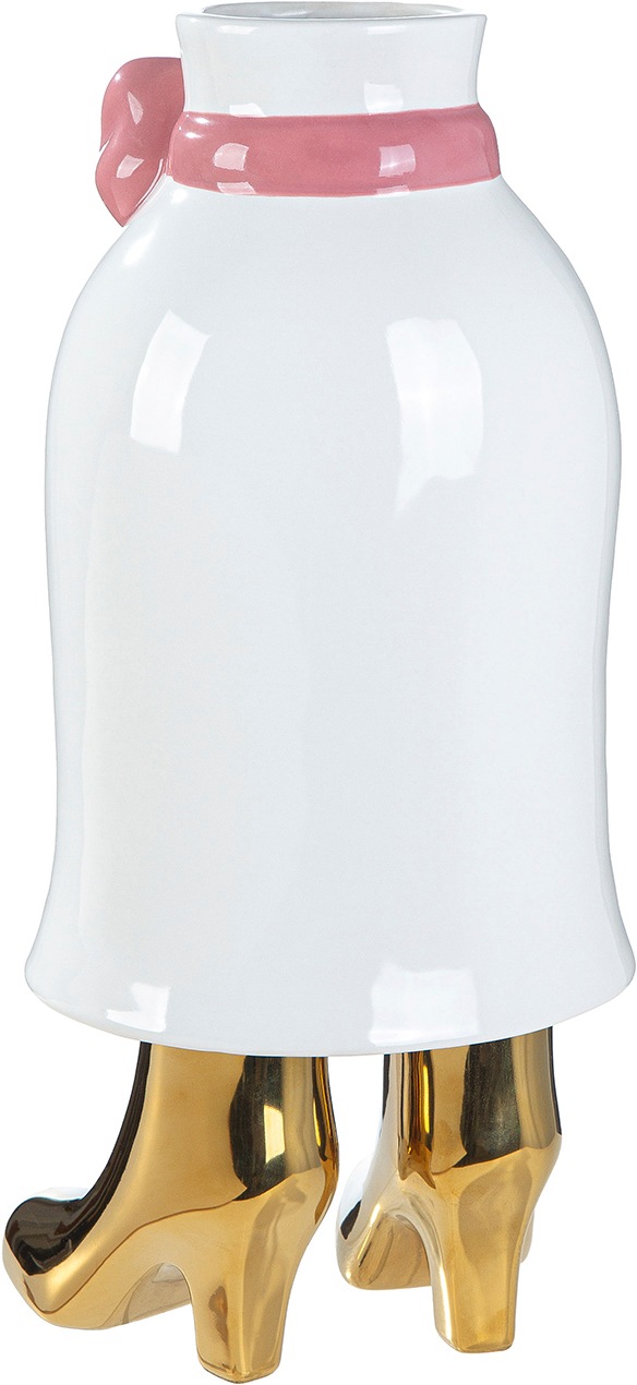 GILDE Tischvase »Vase Frau Mrs. weiß H. 36 cm« Vase, Mrs., Gesichtsvase, verspielt, feminin, Geschenkidee