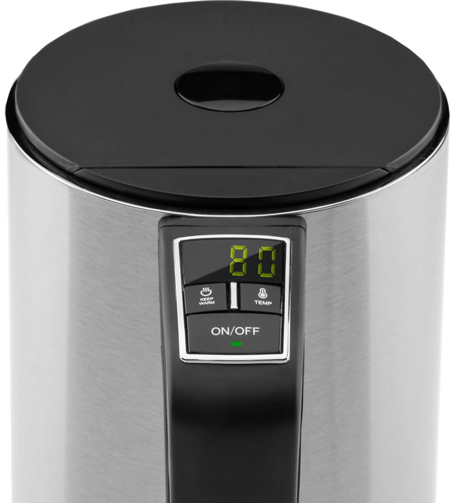 Gastroback Wasserkocher »42436« 1,5 l 2200 W Gradgenaue Anzeige der Wassertemperatur, Warmhaltefunktion (30min)
