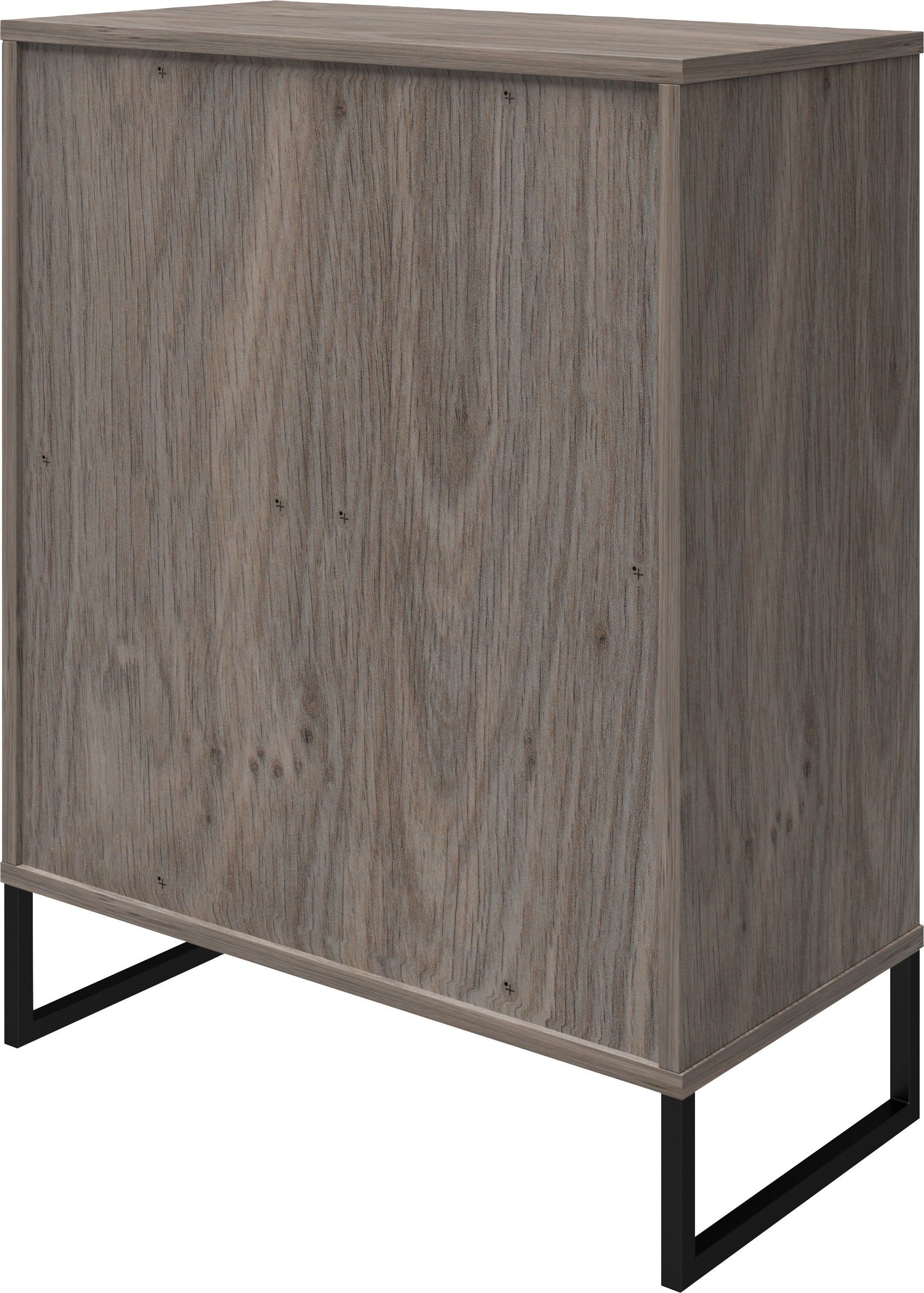Dorel Home Aktenschrank »Purdue«, Türen mit Magnetverschluß, Mesh aus Metall, Breite 61 cm, Höhe 76,5 cm