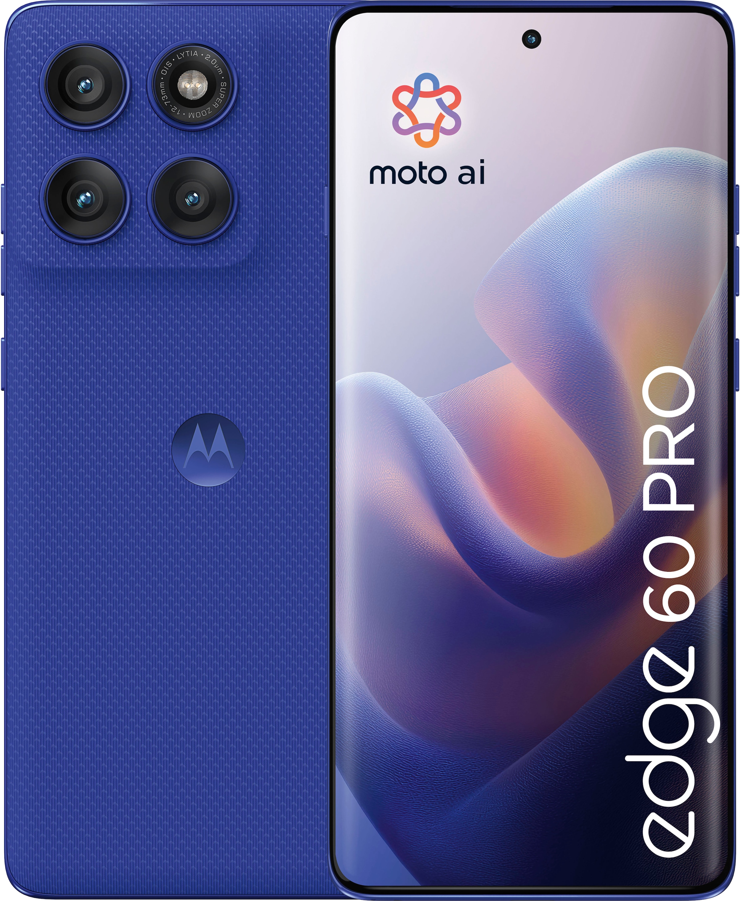Motorola Smartphone »Edge 60 Pro 512GB«, Pantone® Dazzling Blue