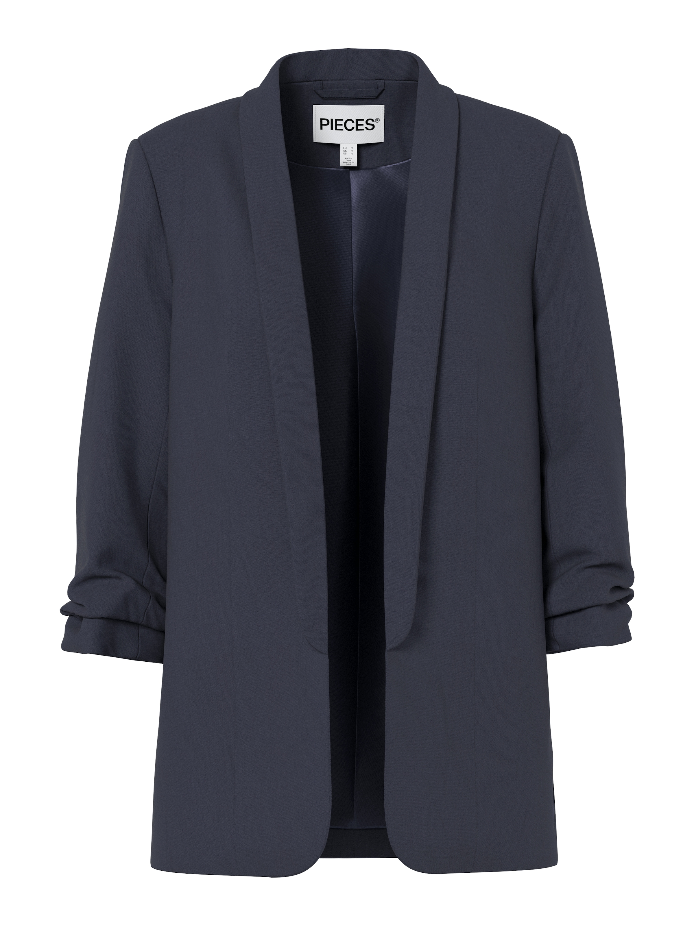 pieces Blusenblazer »PCBOSELLA 3/4 BLAZER NOOS« mit Faltendetail am Ärmel