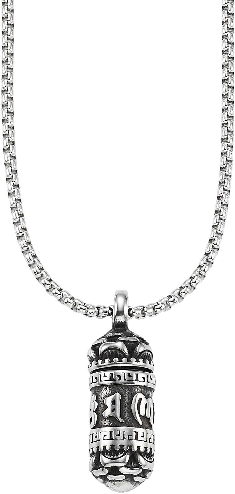 Bruno Banani Kette mit Anhänger »Schmuck« in schwarz, Größe Länge: 55 Breite: 2,8 mm