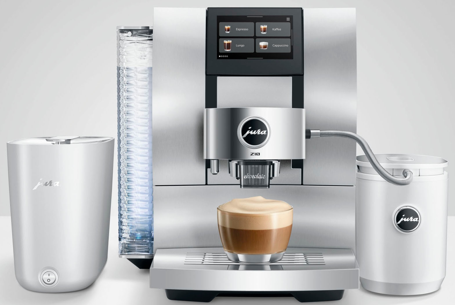 JURA Kaffeevollautomat »15613 Z10 (EB), Aluminium White« 51 Spezialitäten, Touch, Light & Cold Brew