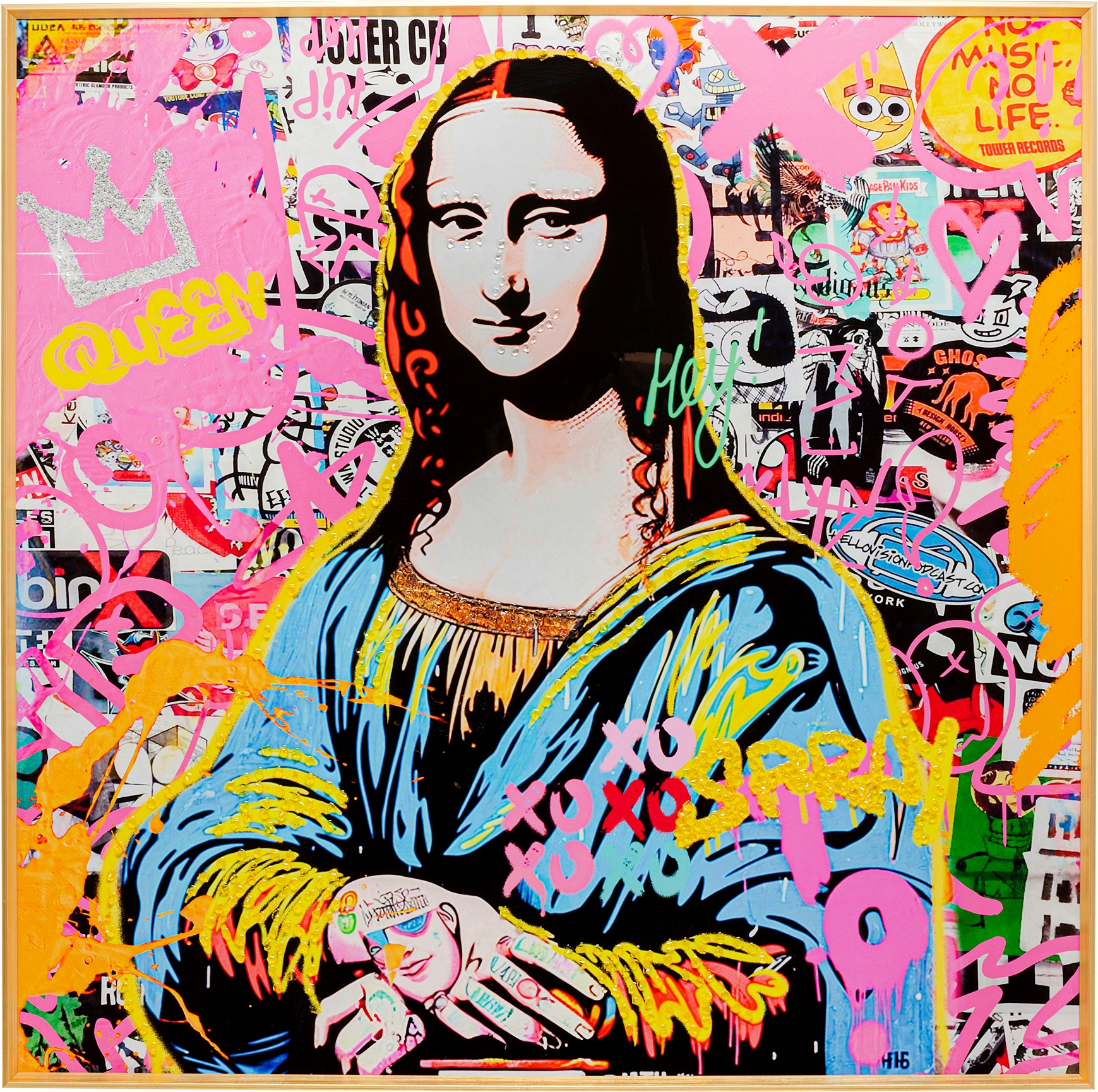 Kare Design Bild mit Rahmen »Gerahmtes Bild La Viva 100x100cm« 1,  verschiedene Motive