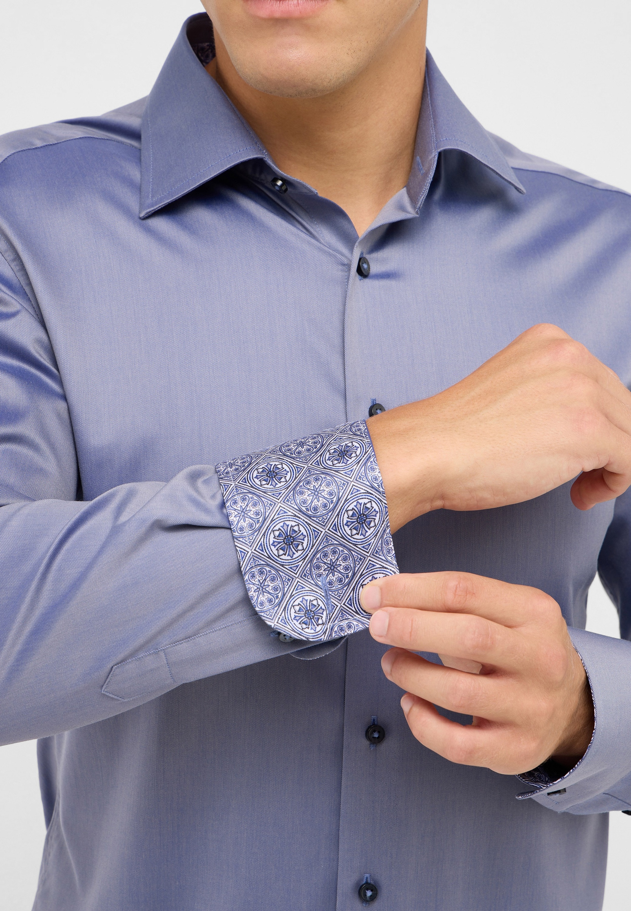 Eterna Langarmhemd »SLIM FIT«, NON IRON (bügelfrei)